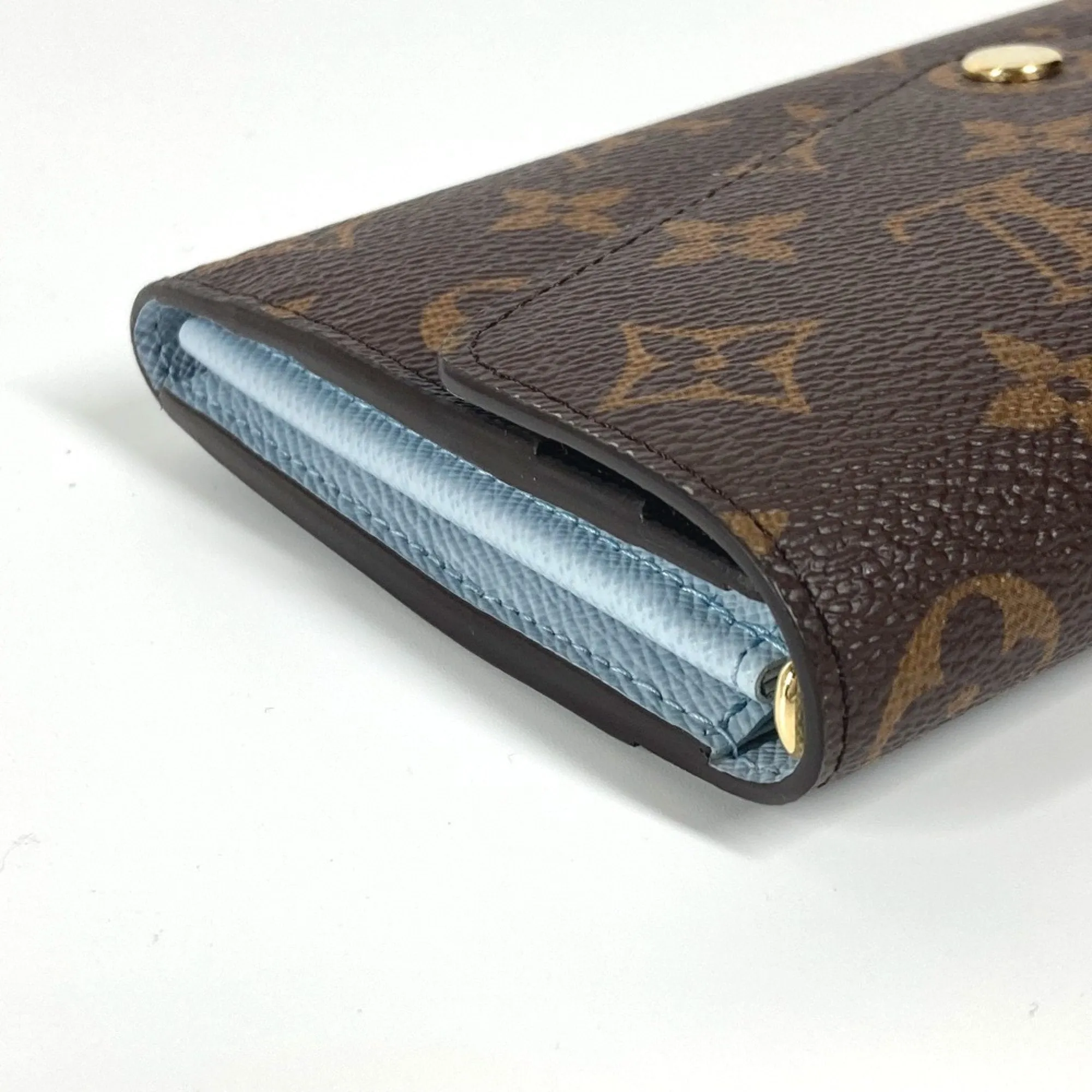 Louis Vuitton blue Monogram Long Wallet (Bi-Fold) (Pre-Owned)