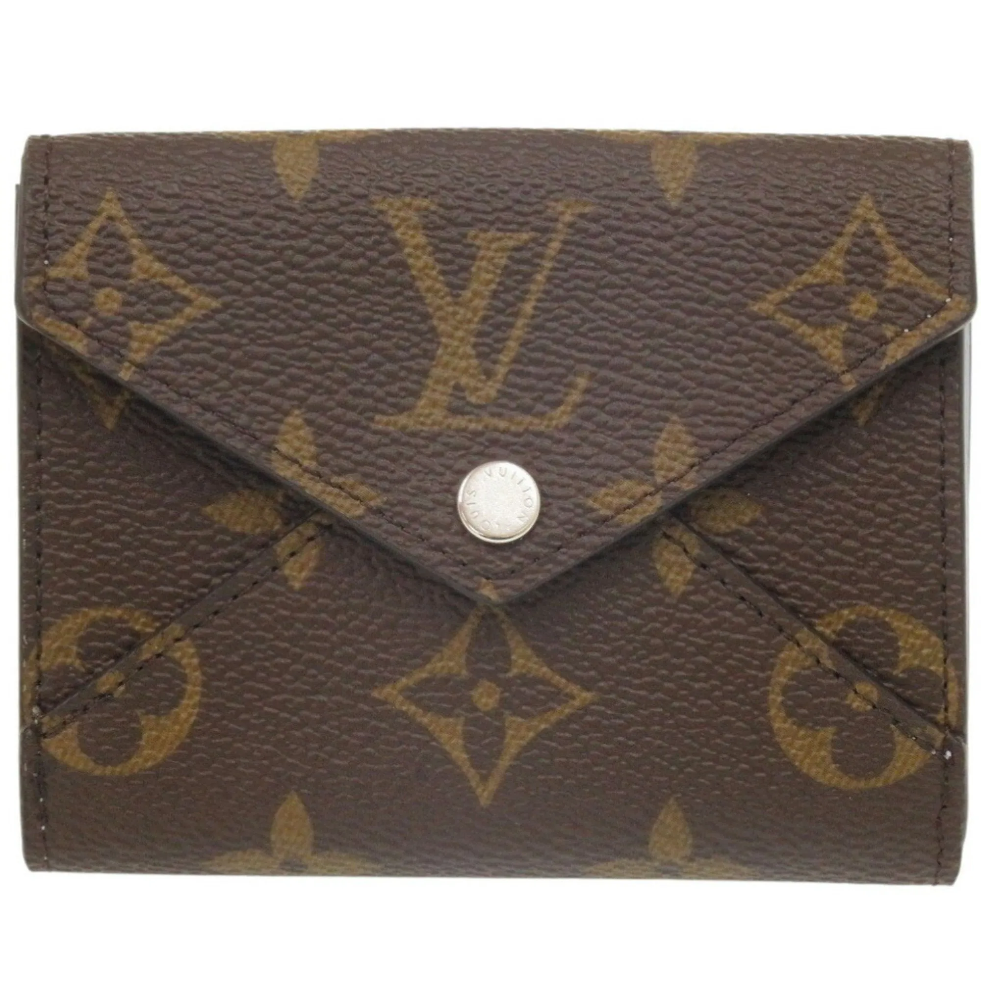 Louis Vuitton blue Monogram Monogram Leather Wallet (Tri-Fold) (Pre-Owned)