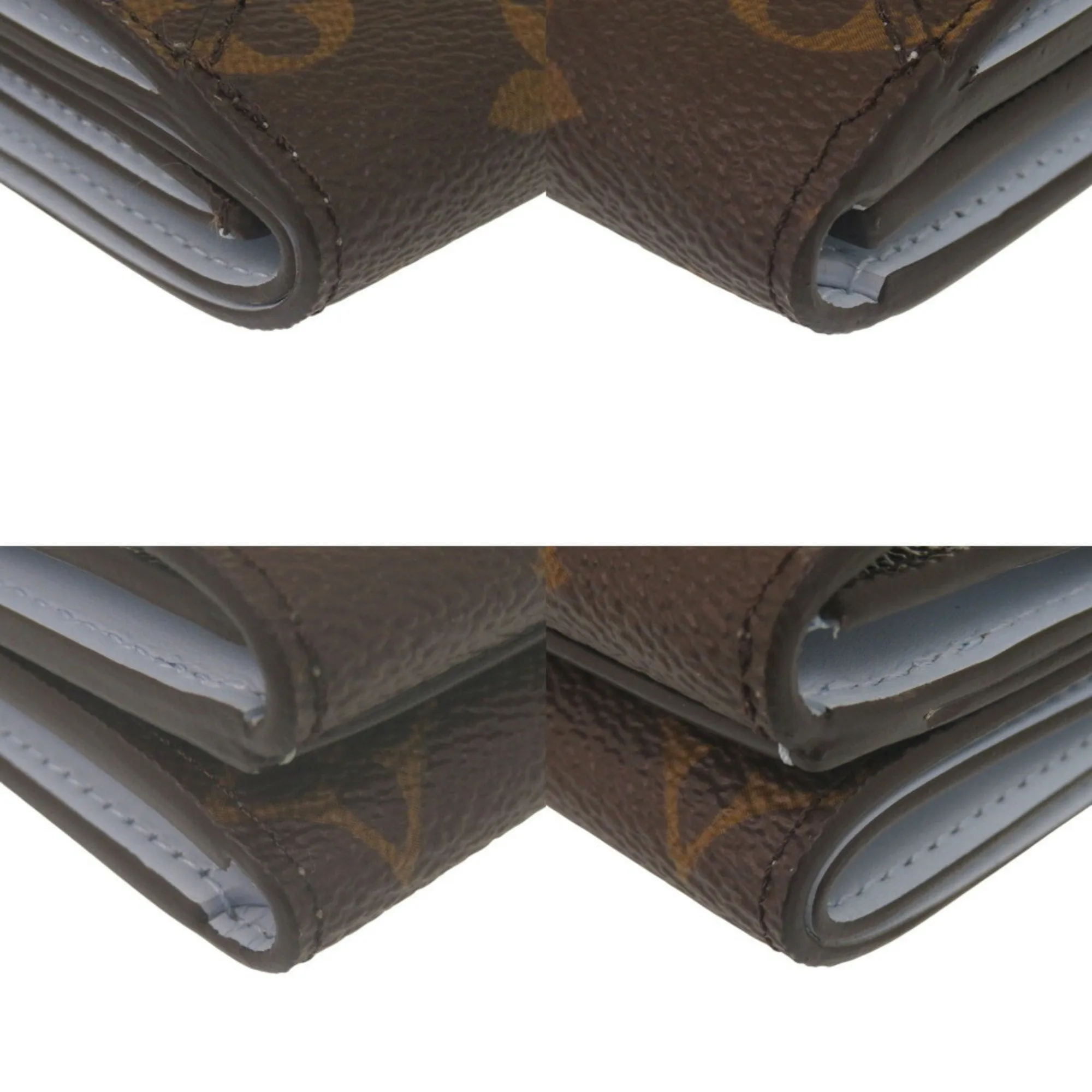 Louis Vuitton blue Monogram Monogram Leather Wallet (Tri-Fold) (Pre-Owned)