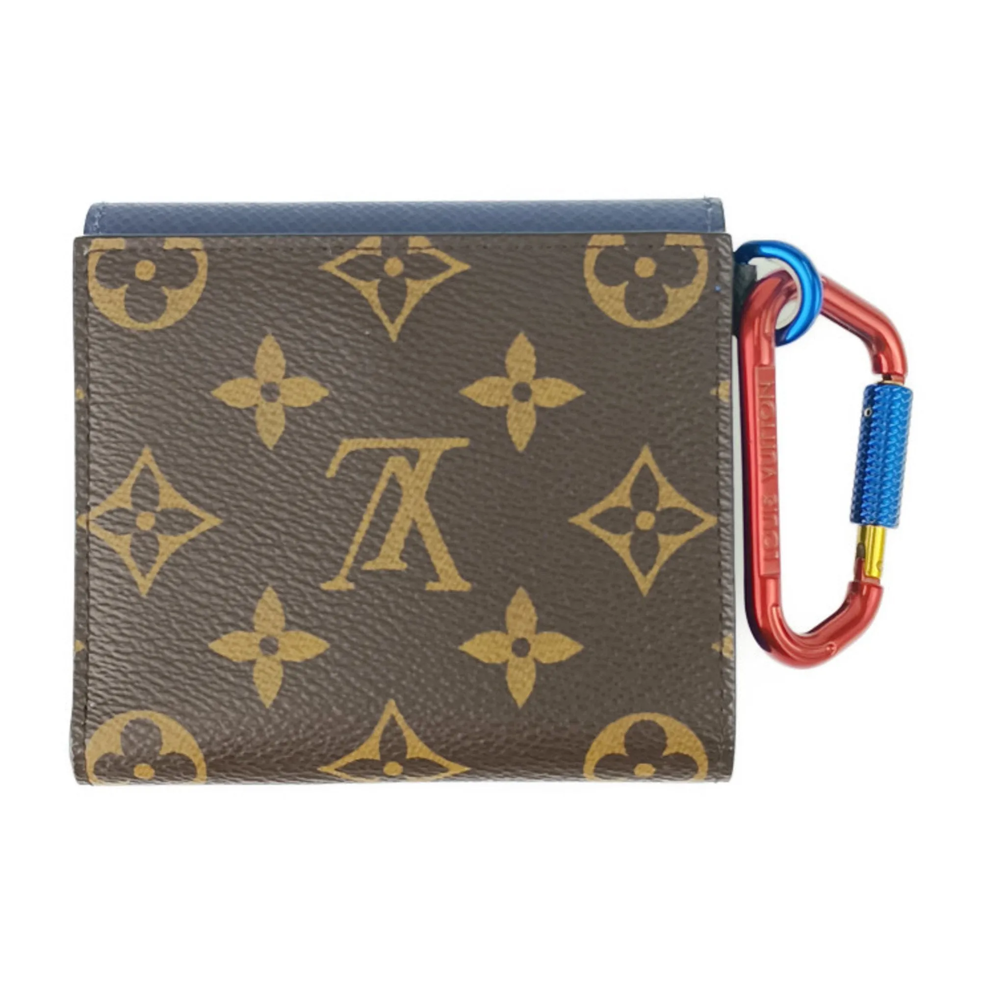 Louis Vuitton blue Monogram Navy Monogram Taiga Leather Wallet (Bi-Fold) (Pre-Owned)