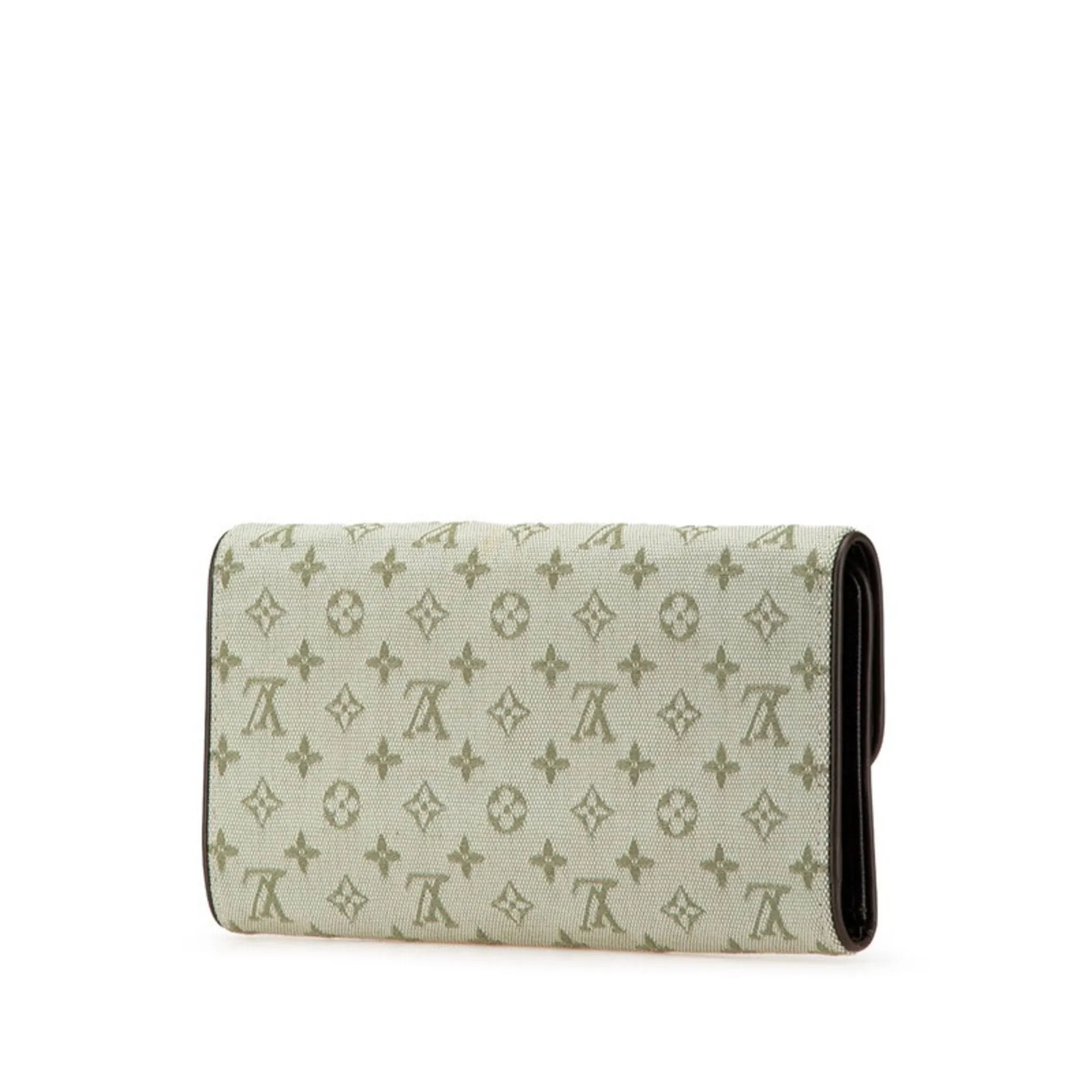 Louis Vuitton  Canvas Leather Long Wallet (Bi-Fold) (Pre-Owned)