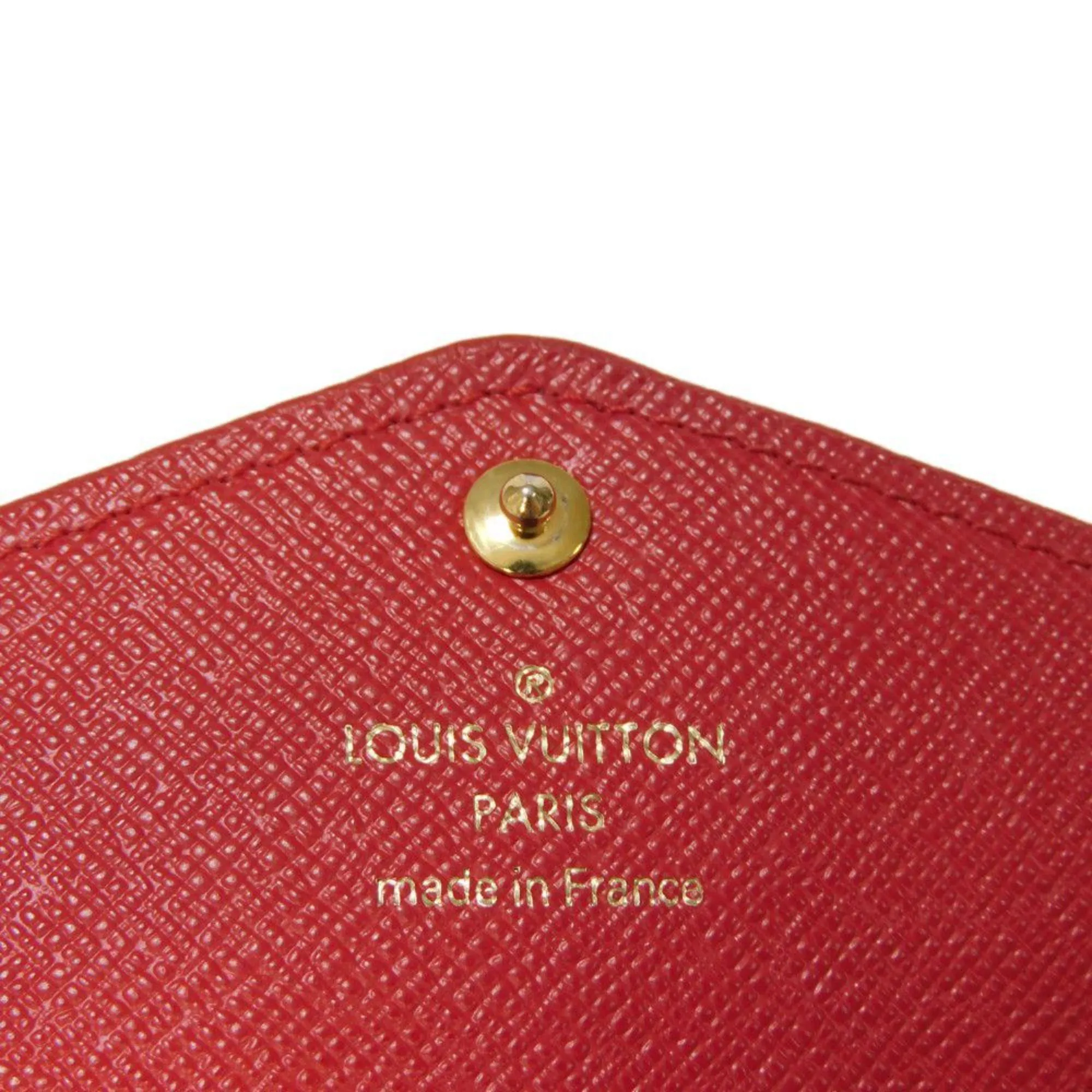Louis Vuitton Cerise Monogram Leather Long Wallet (Bi-Fold) (Pre-Owned)