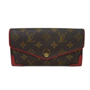 Louis Vuitton Cerise Monogram Leather Long Wallet (Bi-Fold) (Pre-Owned)