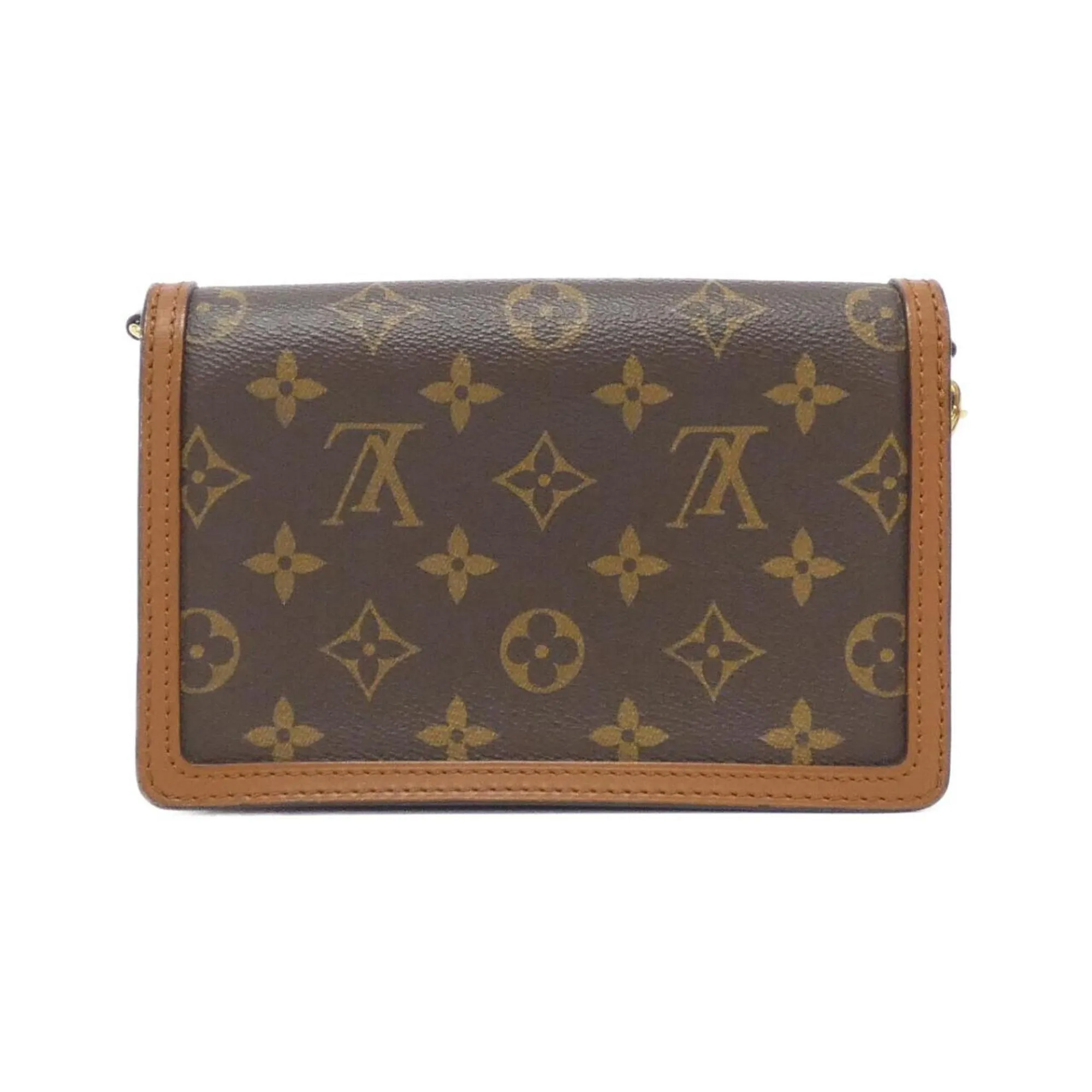 Louis Vuitton Coated Canvas Chain/Shoulder Wallet (Pre-Owned)