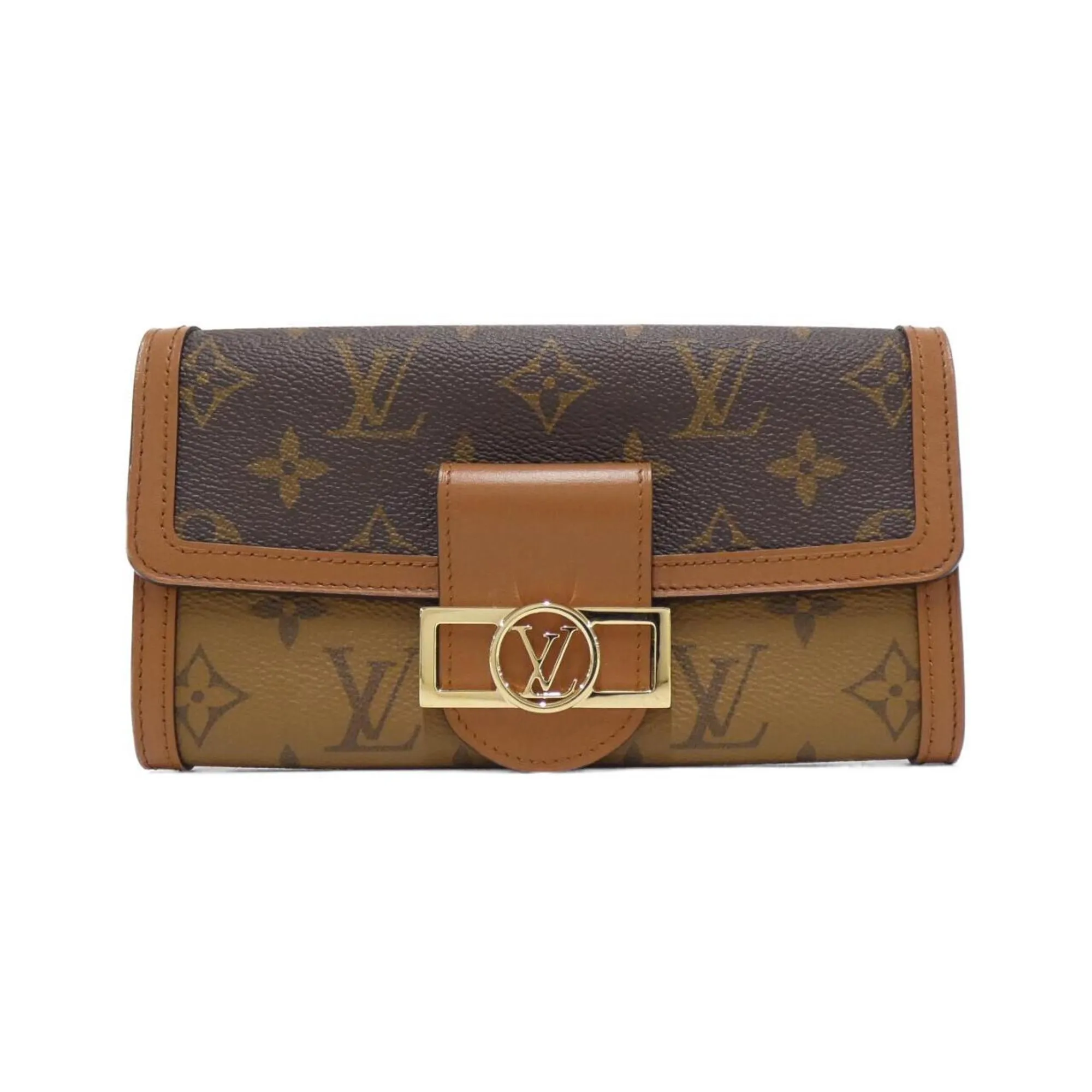 Louis Vuitton Coated Canvas Long Wallet (Bi-Fold) (Pre-Owned)