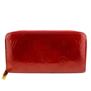 Louis Vuitton Color Rouge Grenadine Vernis Long Wallet (Bi-Fold) (Pre-Owned)