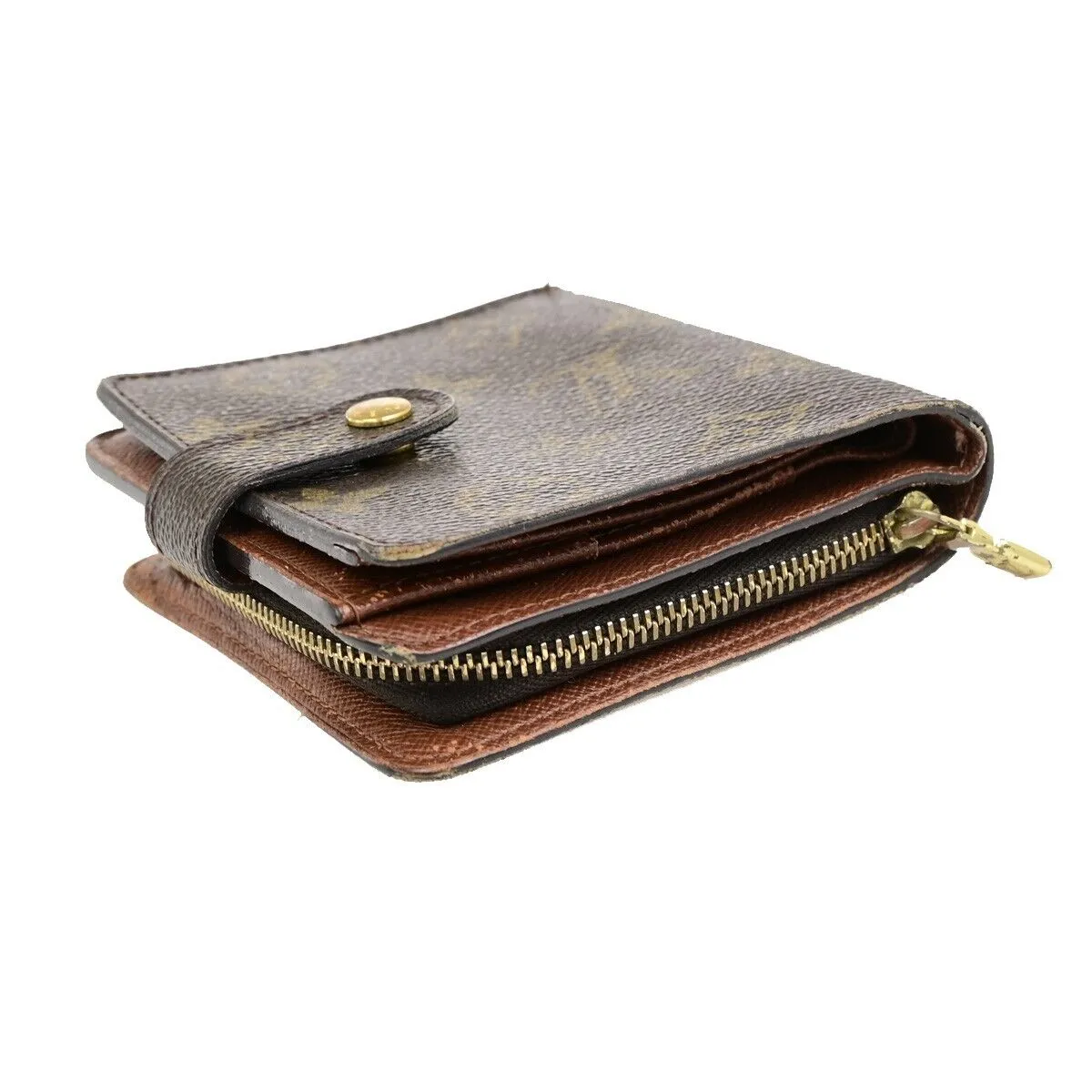 Louis Vuitton Compact Zip Canvas Wallet (Pre-Owned)