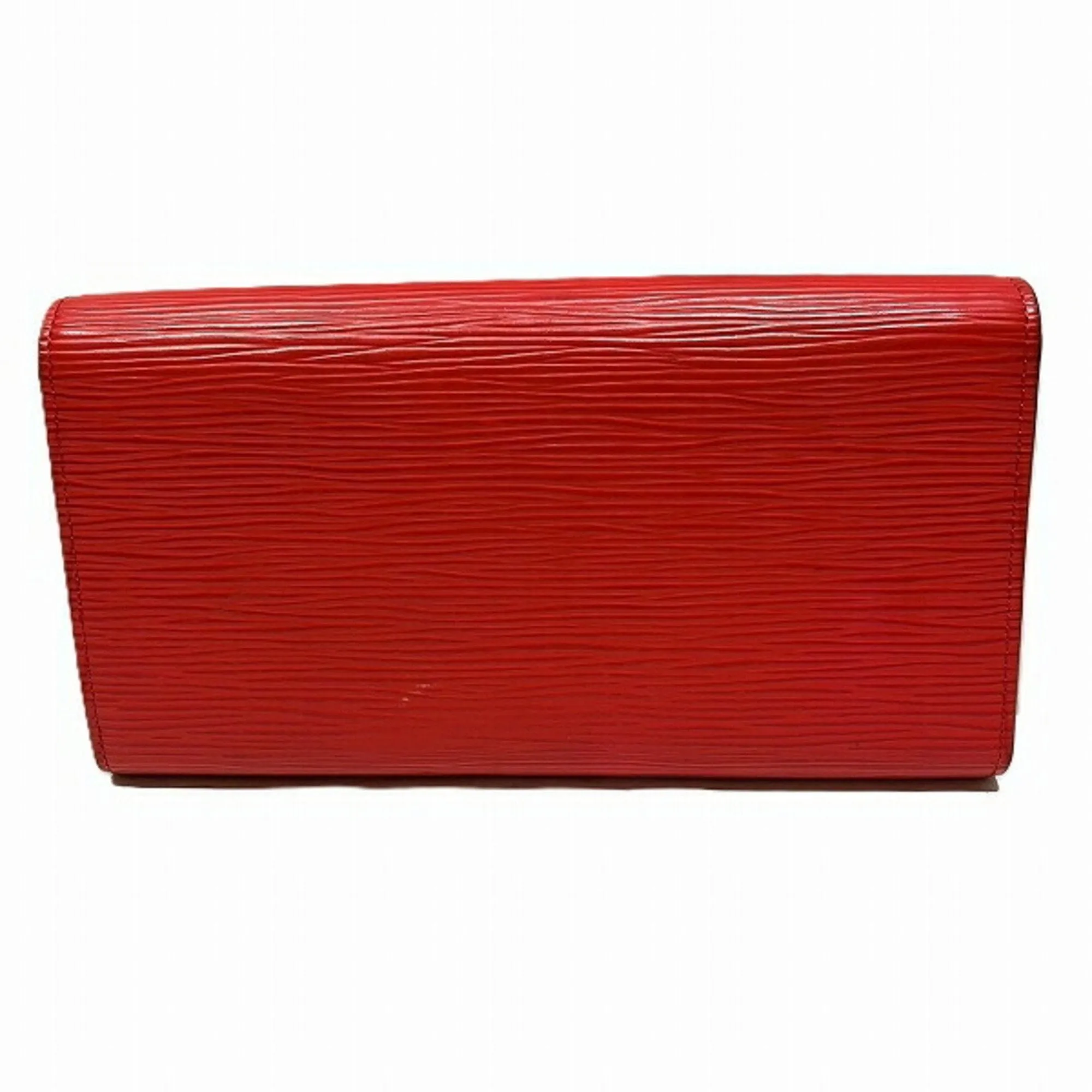 Louis Vuitton Coquelicots Color Leather Long Wallet (Bi-Fold) (Pre-Owned)