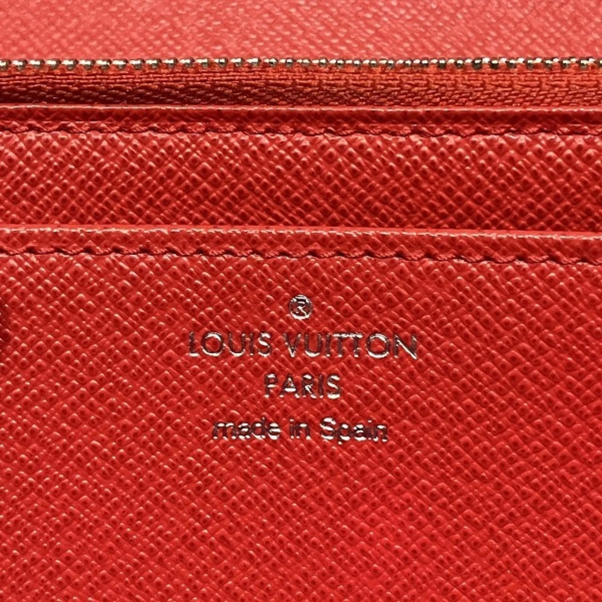 Louis Vuitton Coquelicots Color Leather Long Wallet (Bi-Fold) (Pre-Owned)