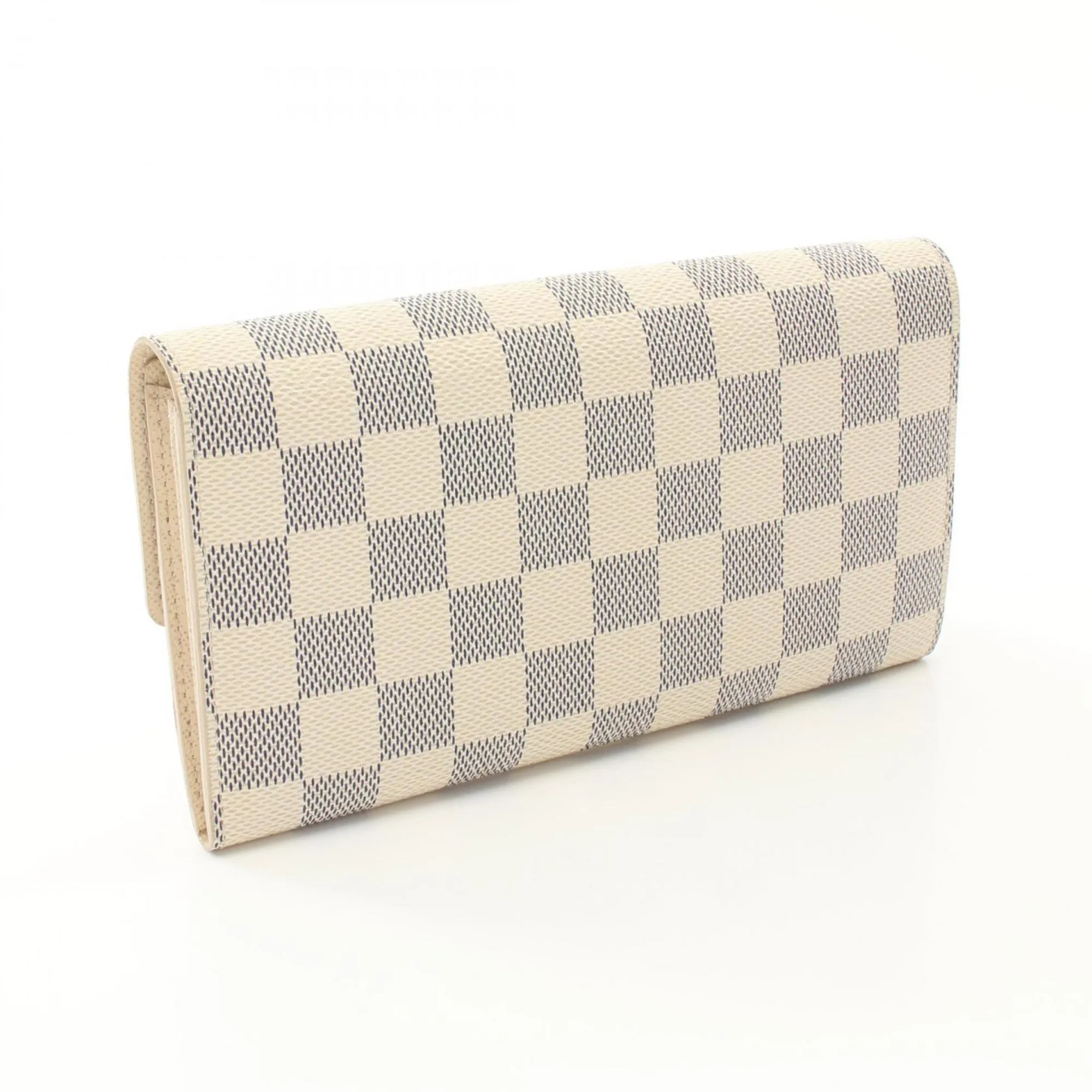 Louis Vuitton Damier Azur Coated Canvas Long Wallet (Bi-Fold) (Pre-Owned)