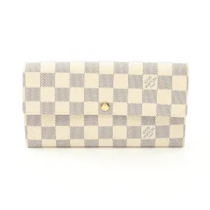 Louis Vuitton Damier Azur Coated Canvas Long Wallet (Bi-Fold) (Pre-Owned)