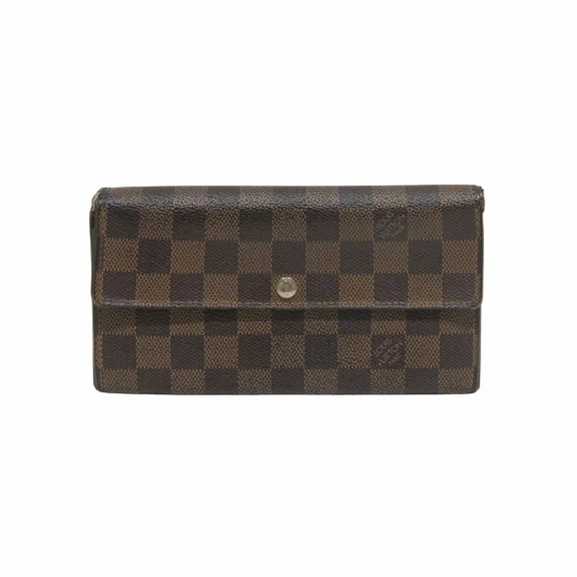 Louis Vuitton Damier Canvas Damier Canvas Long Wallet (Bi-Fold) (Pre-Owned)