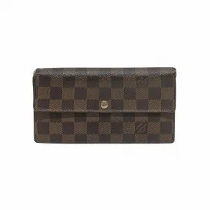 Louis Vuitton Damier Canvas Damier Canvas Long Wallet (Bi-Fold) (Pre-Owned)