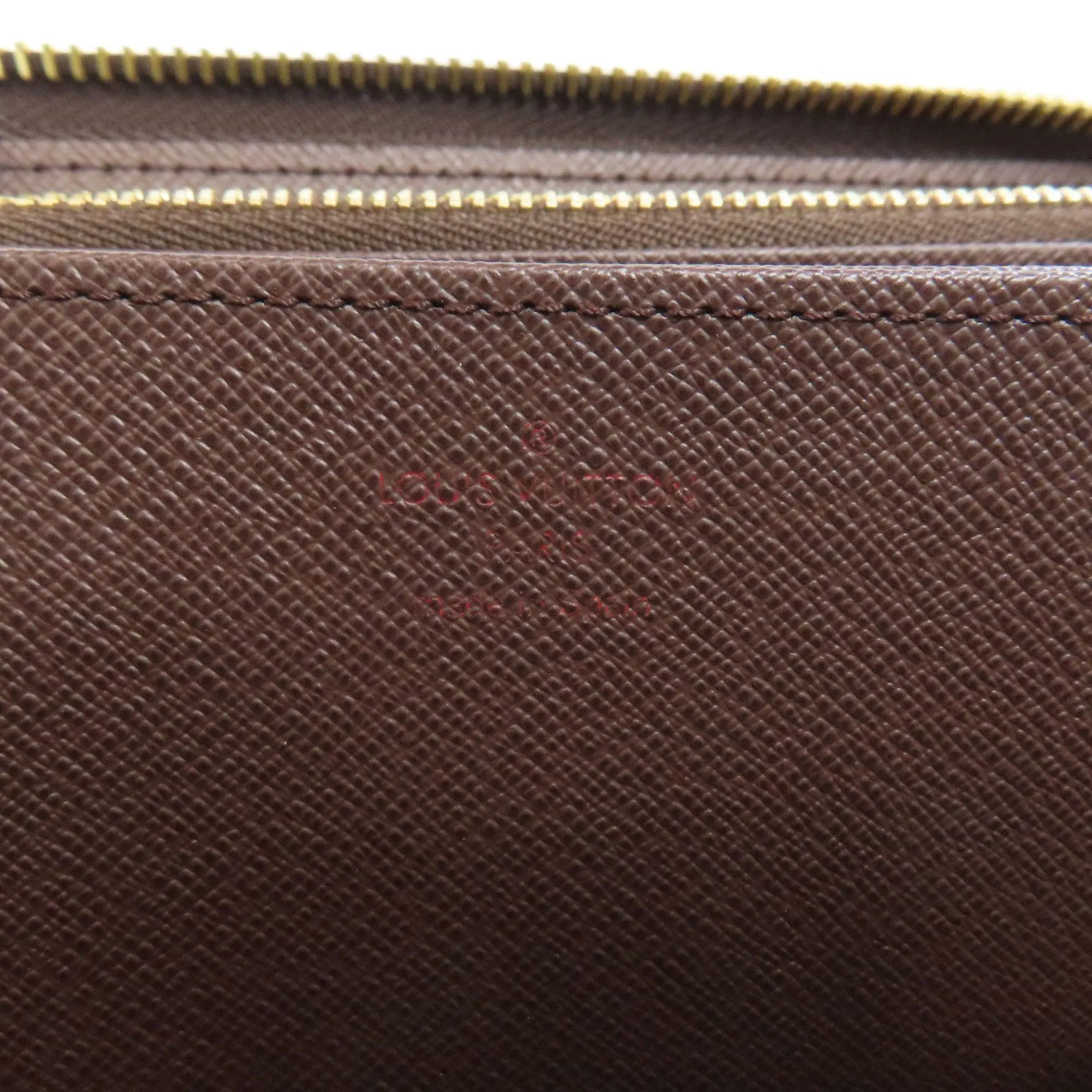 Louis Vuitton Damier Canvas Ebene Damier Canvas Long Wallet (Bi-Fold) (Pre-Owned)