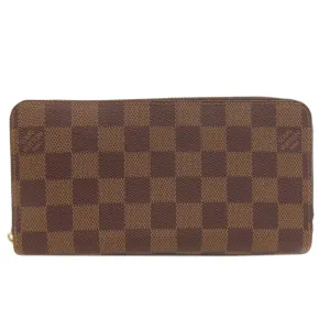 Louis Vuitton Damier Canvas Ebene Damier Canvas Long Wallet (Bi-Fold) (Pre-Owned)