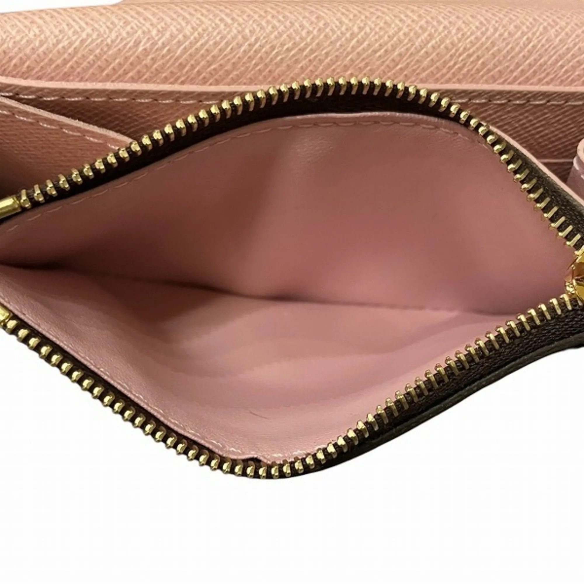 Louis Vuitton Damier Canvas Rose Ballerine Damier Canvas Coin Purse/Coin Case (Pre-Owned)