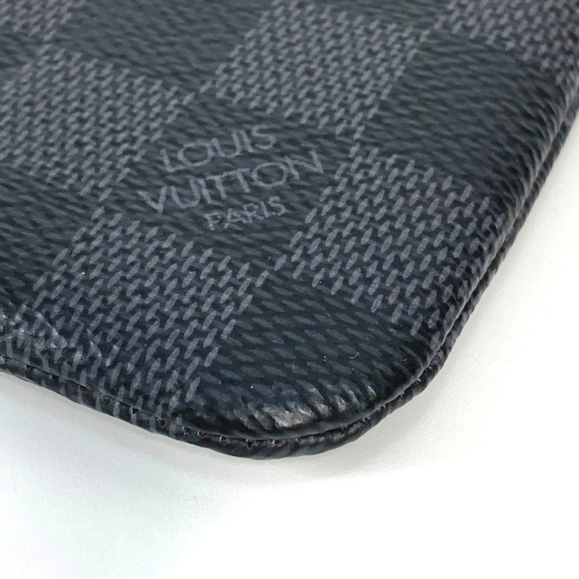 Louis Vuitton Damier Graphite Coin Purse/Coin Case (Pre-Owned)