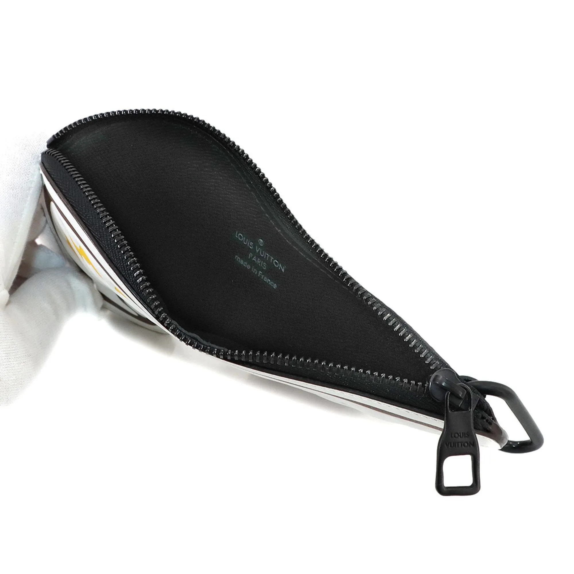 Louis Vuitton Ebene Canvas Leather Coin Purse/Coin Case (Pre-Owned)