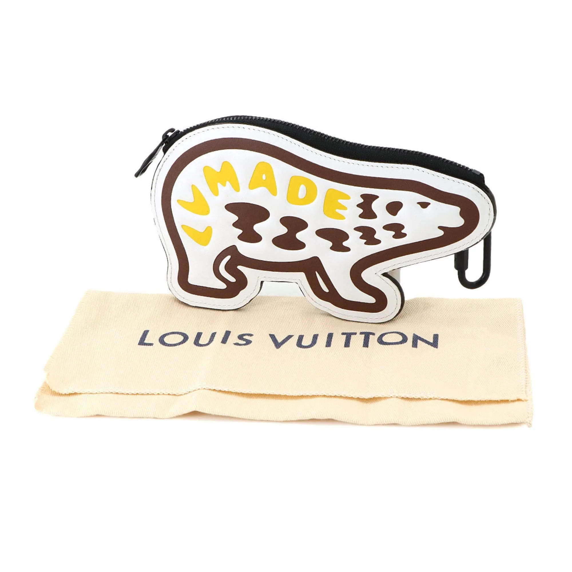 Louis Vuitton Ebene Canvas Leather Coin Purse/Coin Case (Pre-Owned)