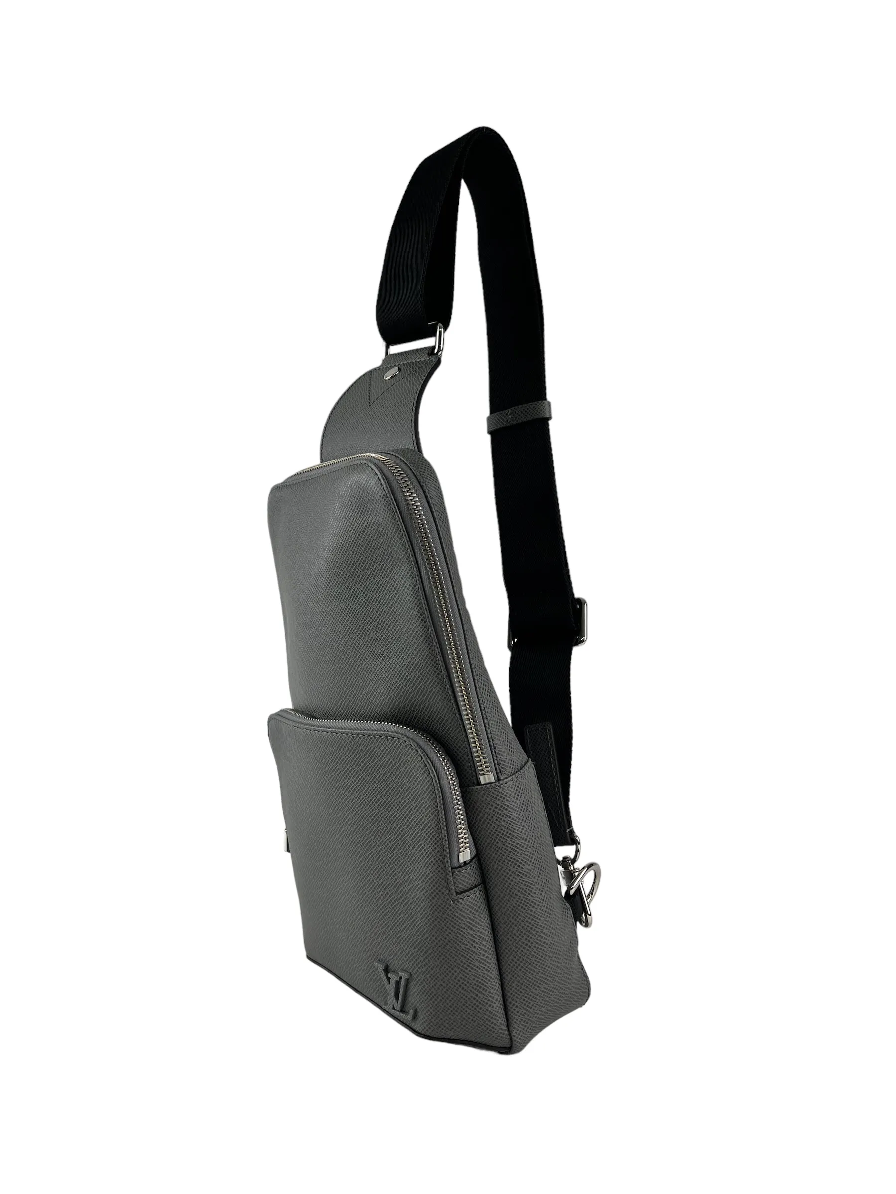 Louis Vuitton Grey Taiga Leather ??Avenue Sling?? Backpack