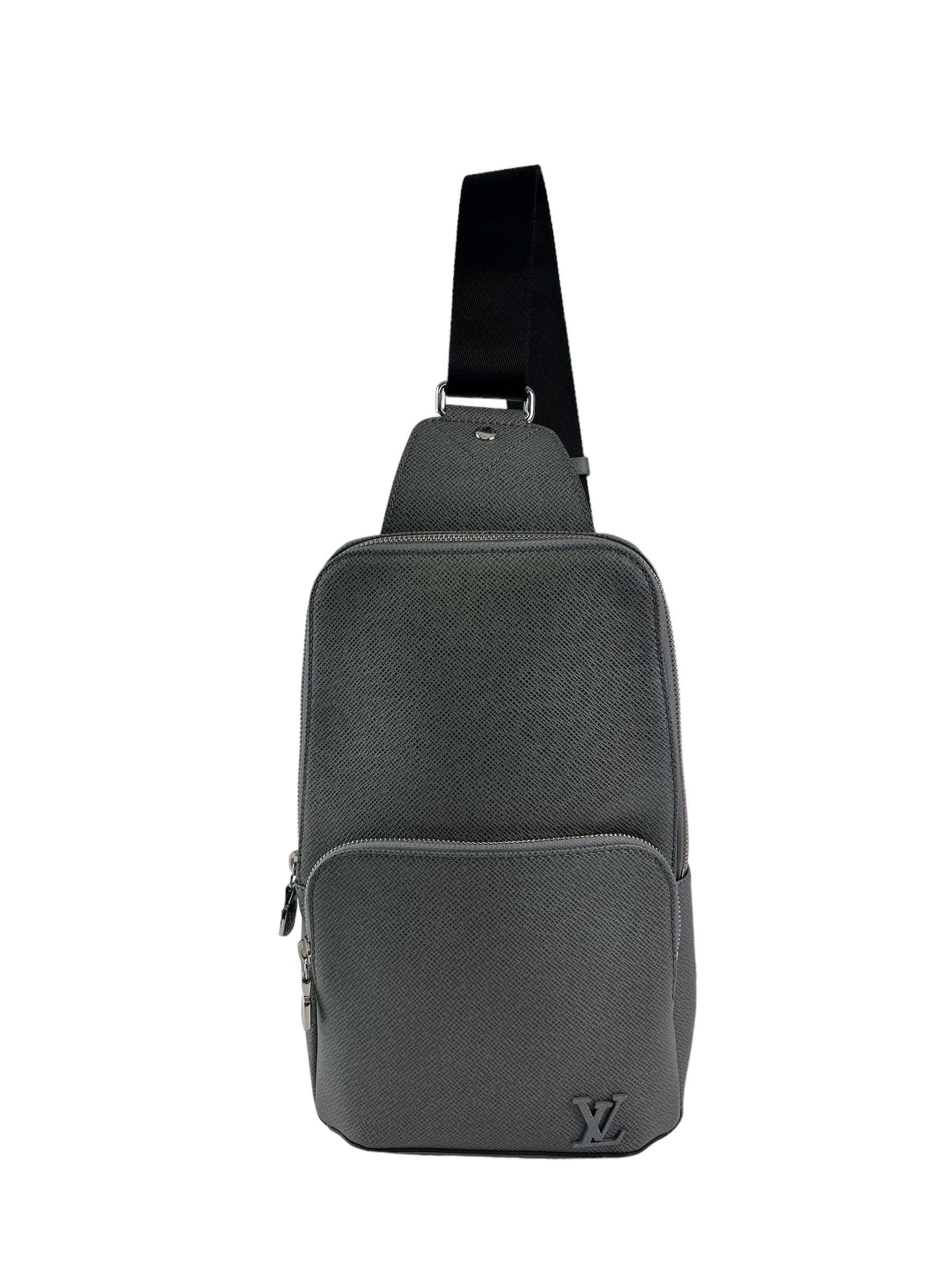 Louis Vuitton Grey Taiga Leather ??Avenue Sling?? Backpack