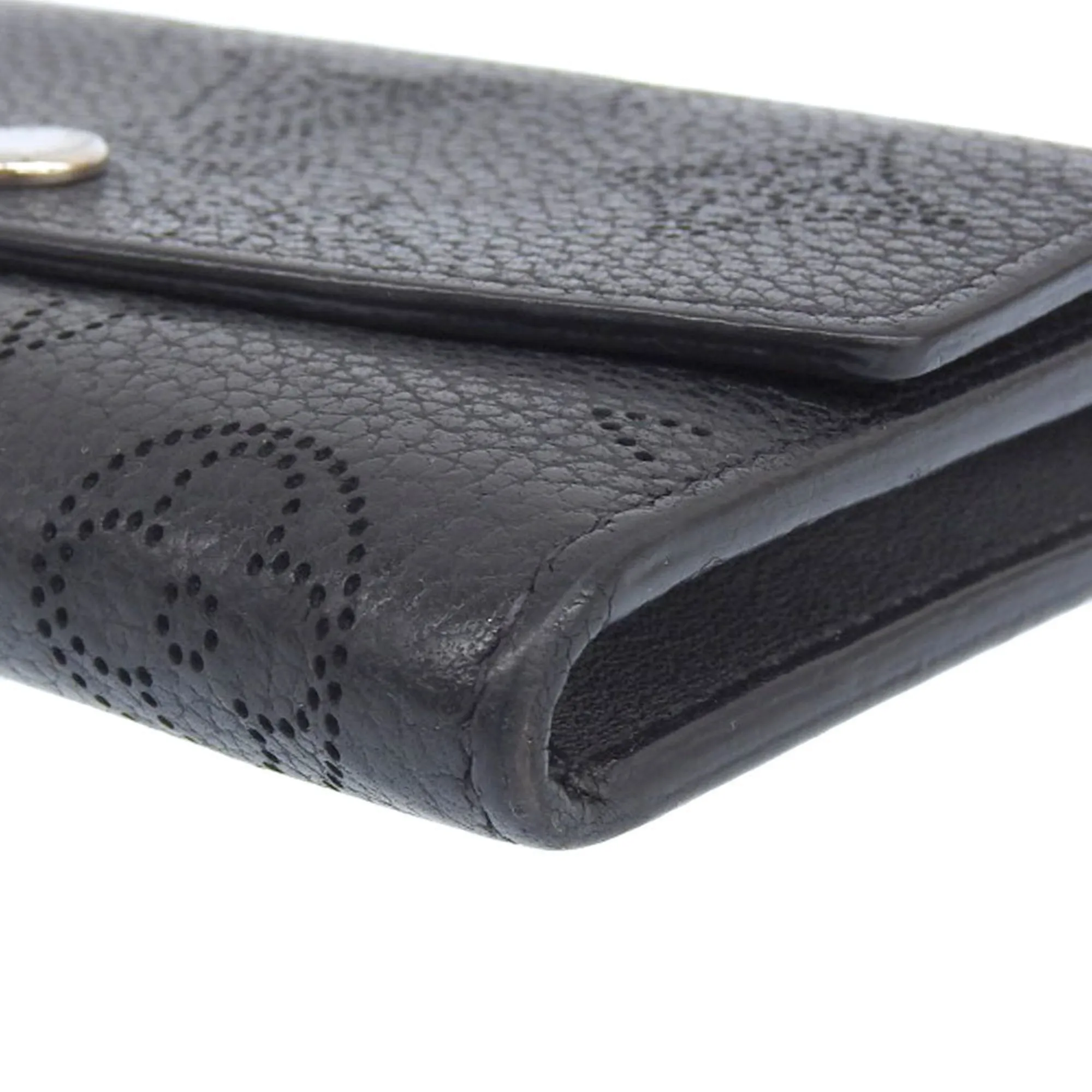 Louis Vuitton Mahina Noir Leather Coin Purse/Coin Case (Pre-Owned)