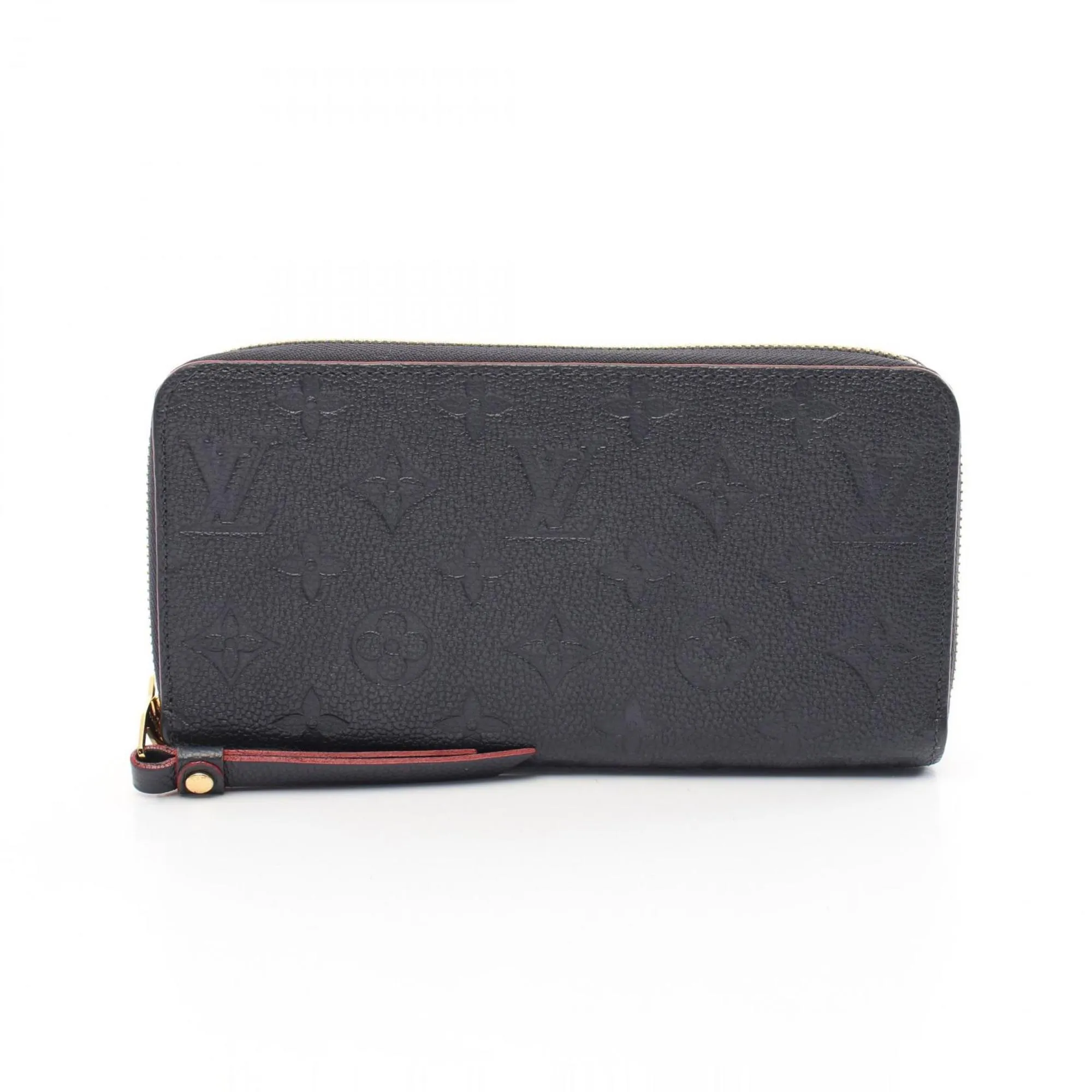 Louis Vuitton Marine Rouge Navy Color Monogram Empreinte Leather Long Wallet (Bi-Fold) (Pre-Owned)