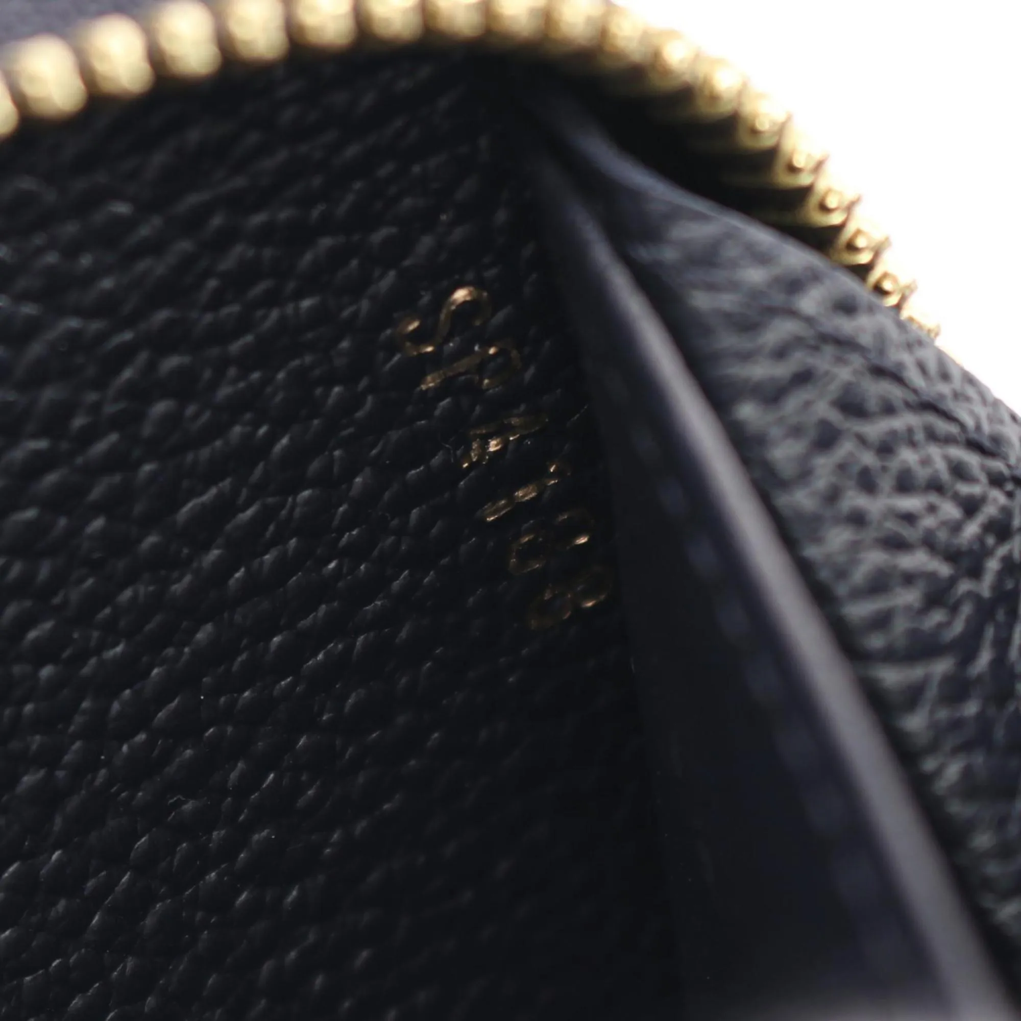 Louis Vuitton Marine Rouge Navy Color Monogram Empreinte Leather Long Wallet (Bi-Fold) (Pre-Owned)
