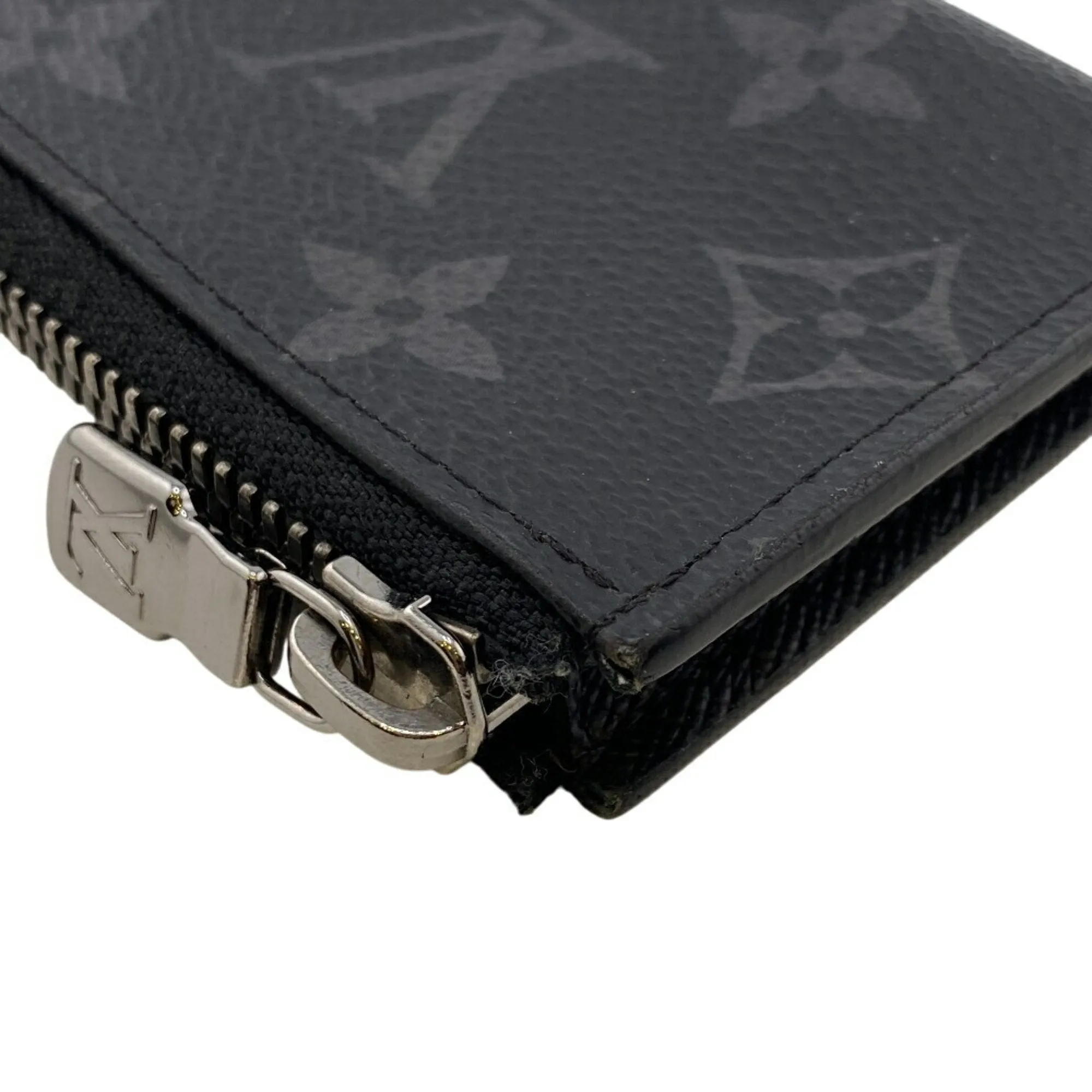 Louis Vuitton Monogram Eclipse Monogram Eclipse Coin Purse/Coin Case (Pre-Owned)