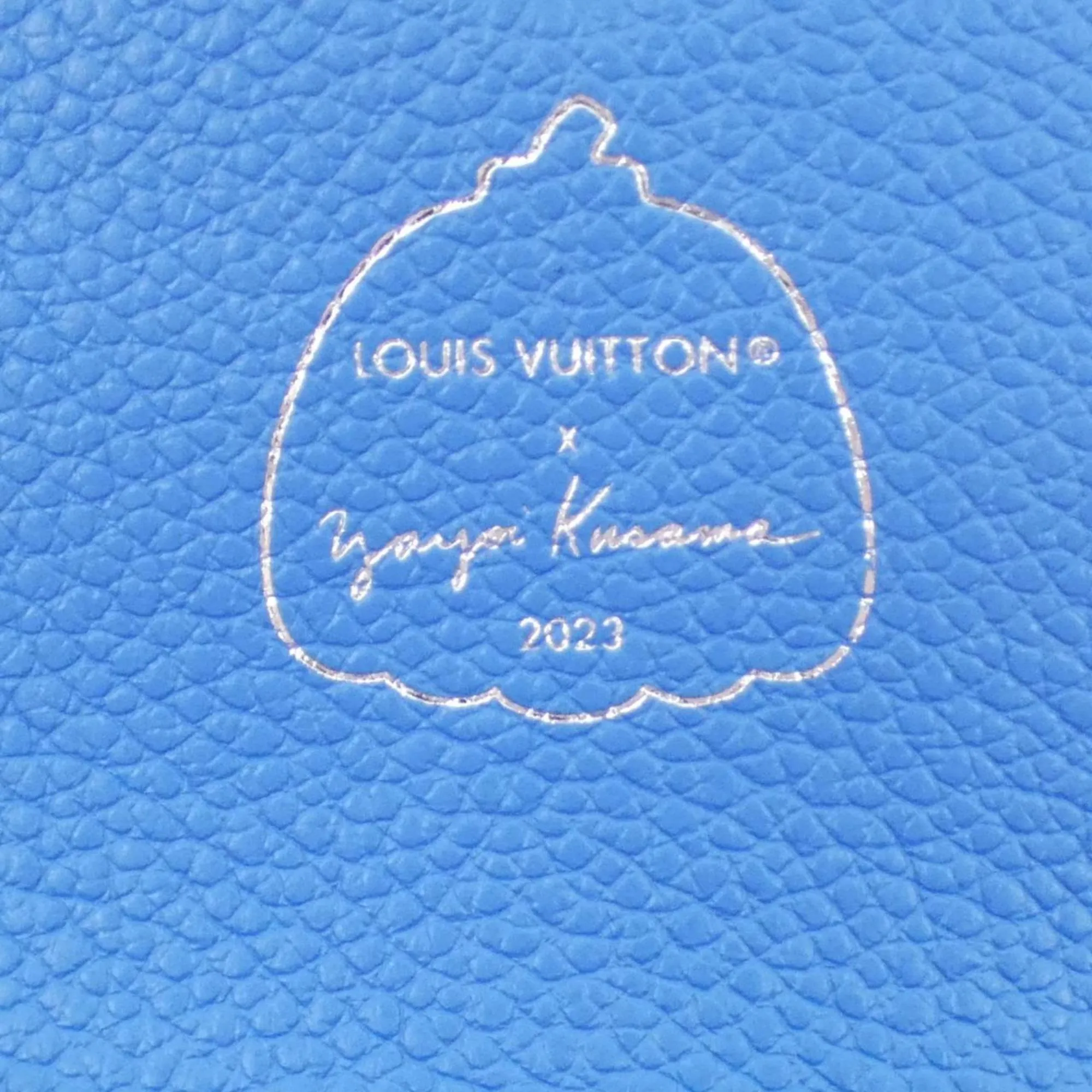 Louis Vuitton Monogram Empreinte Blanc blue Leather Coin Purse/Coin Case (Pre-Owned)