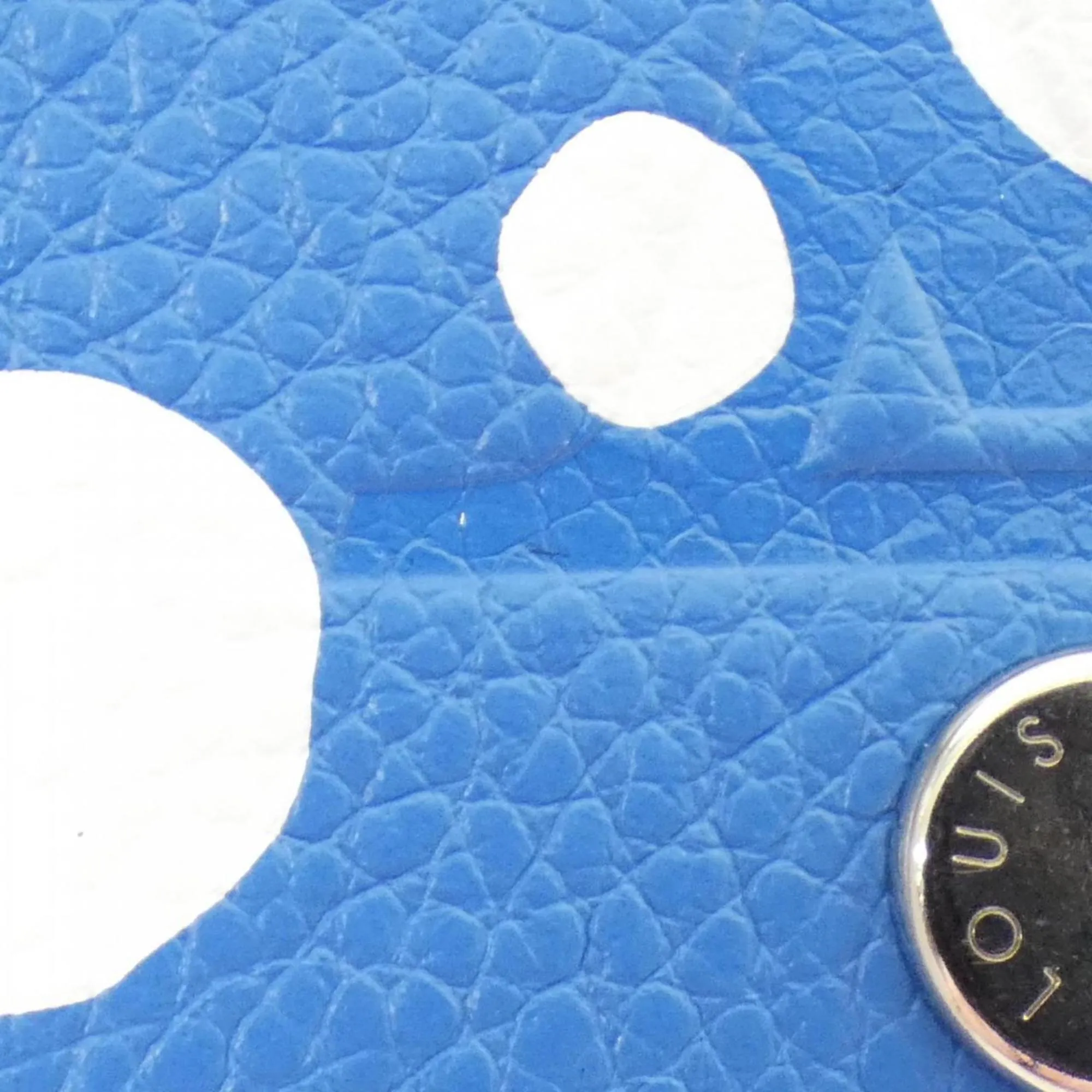Louis Vuitton Monogram Empreinte Blanc blue Leather Coin Purse/Coin Case (Pre-Owned)
