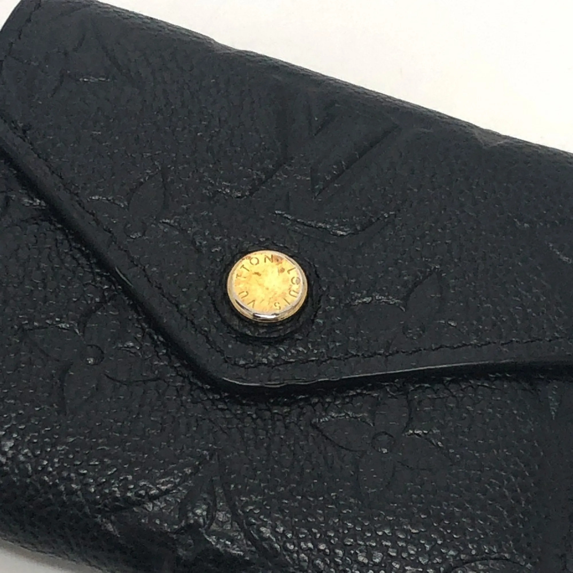 Louis Vuitton Monogram Empreinte Leather Wallet (Tri-Fold) (Pre-Owned)