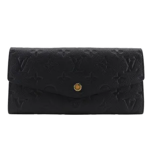 Louis Vuitton Monogram Empreinte Noir Monogram Empreinte Long Wallet (Bi-Fold) (Pre-Owned)