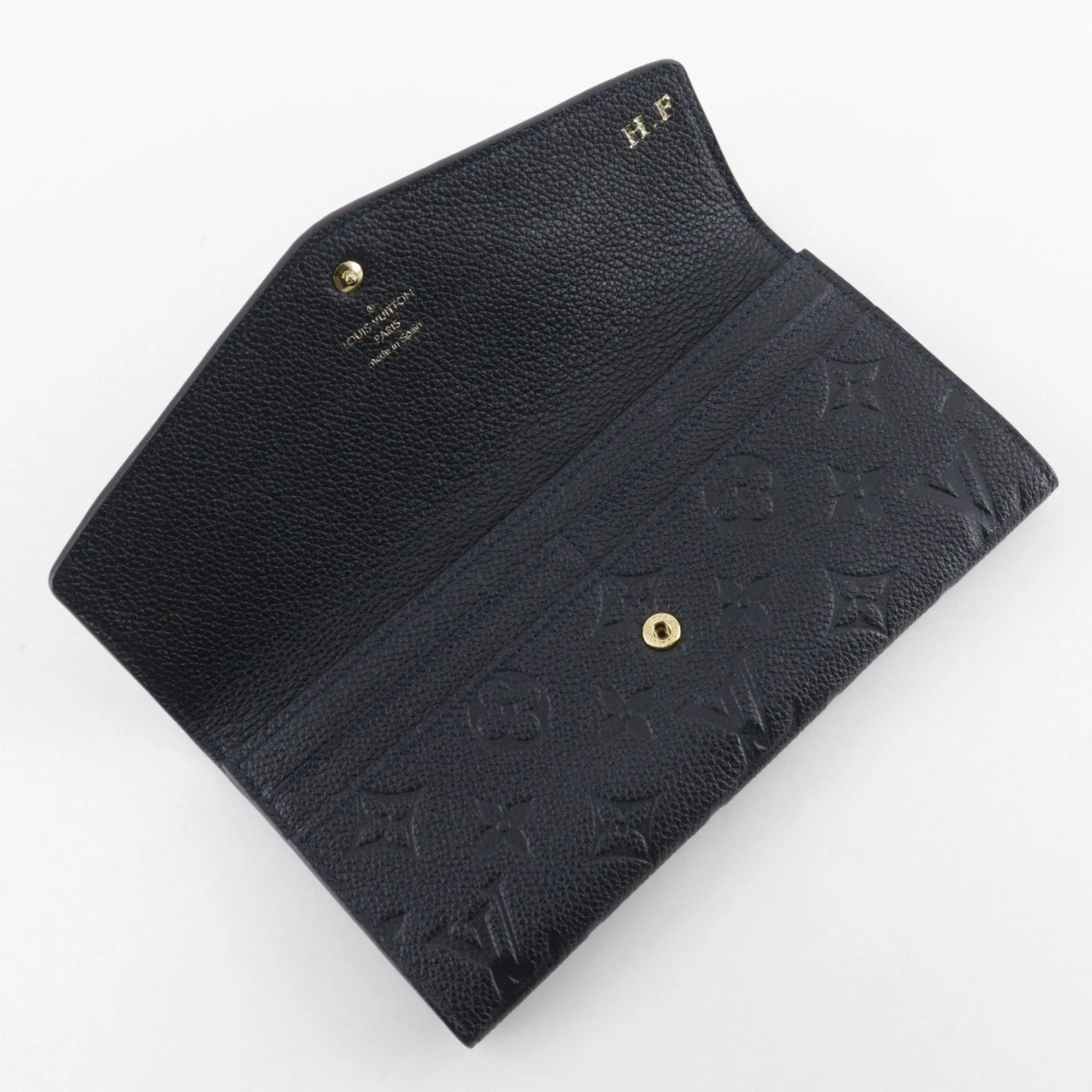 Louis Vuitton Monogram Empreinte Noir Monogram Empreinte Long Wallet (Bi-Fold) (Pre-Owned)
