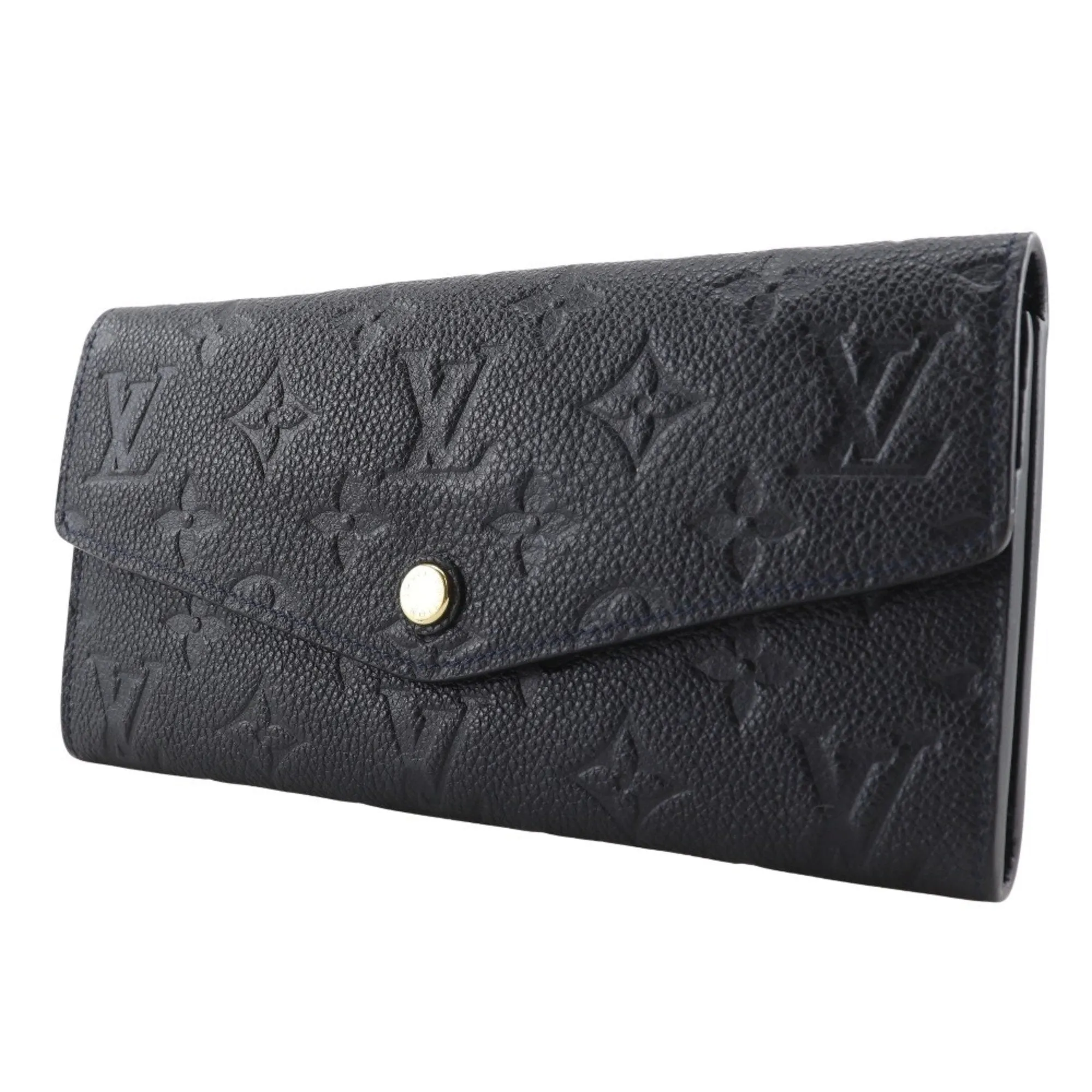 Louis Vuitton Monogram Empreinte Noir Monogram Empreinte Long Wallet (Bi-Fold) (Pre-Owned)