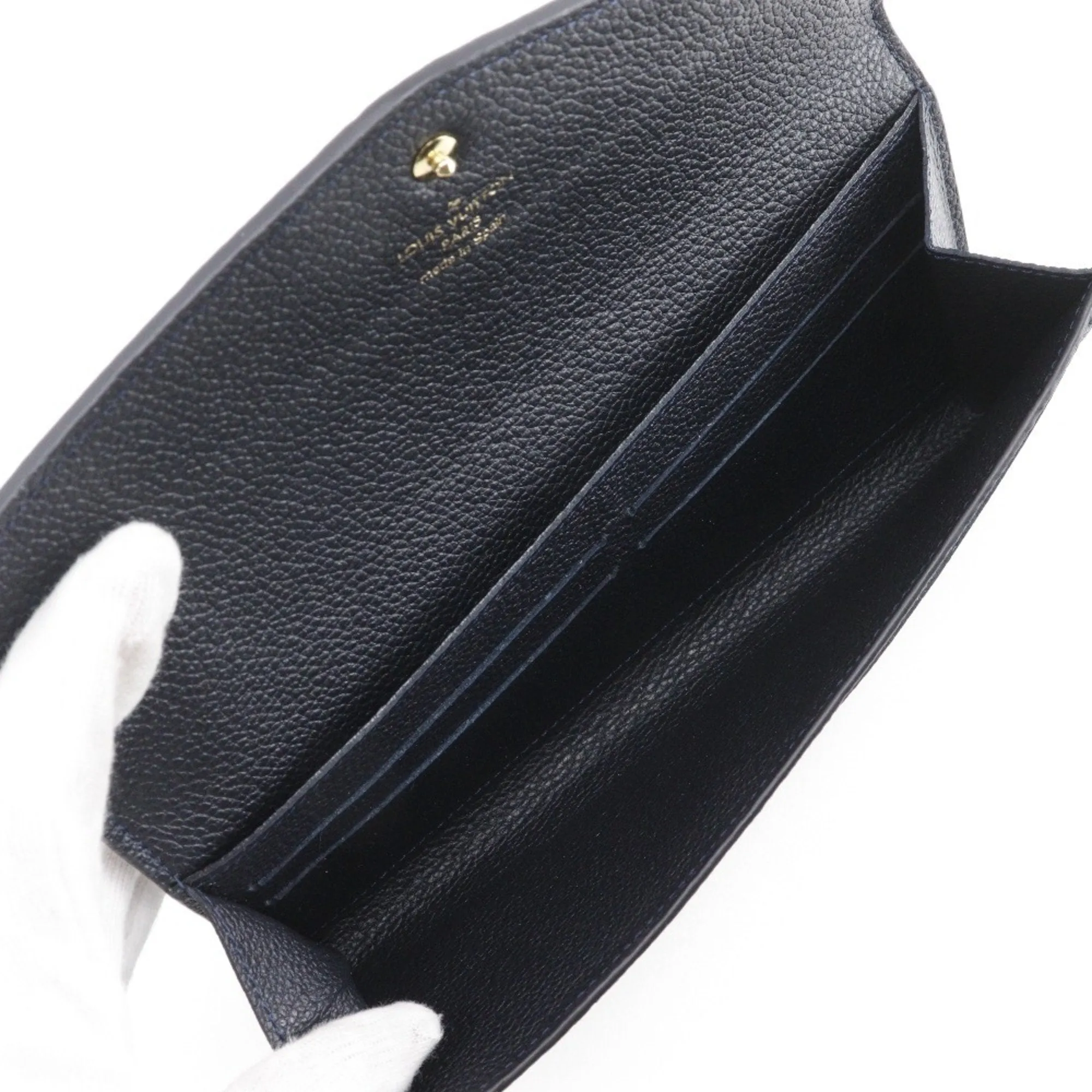 Louis Vuitton Monogram Empreinte Noir Monogram Empreinte Long Wallet (Bi-Fold) (Pre-Owned)
