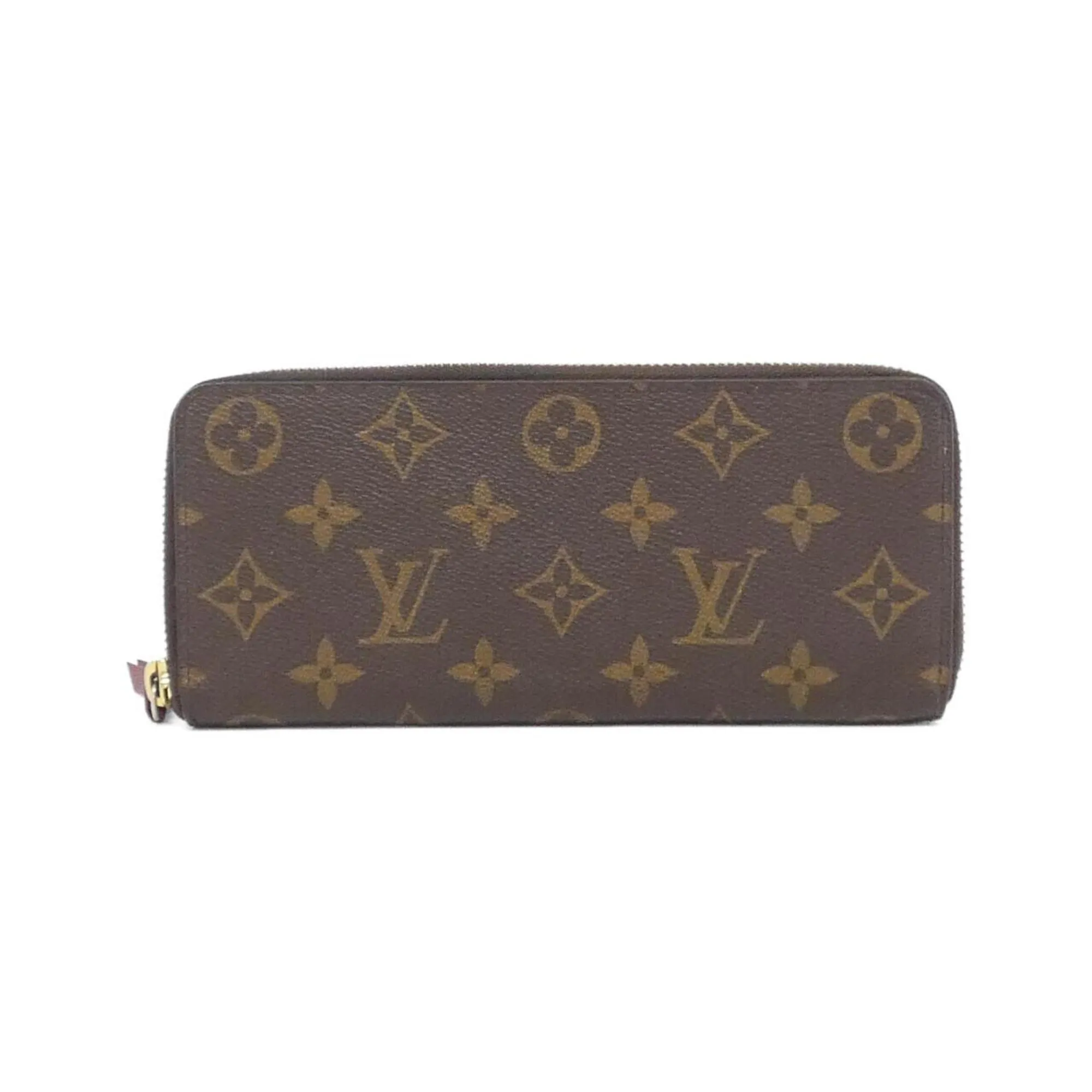 Louis Vuitton Monogram pink Marron Coated Canvas Long Wallet (Bi-Fold) (Pre-Owned)