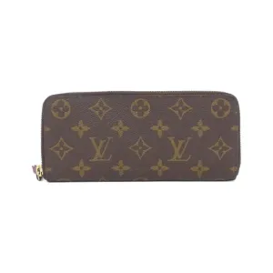 Louis Vuitton Monogram pink Marron Coated Canvas Long Wallet (Bi-Fold) (Pre-Owned)