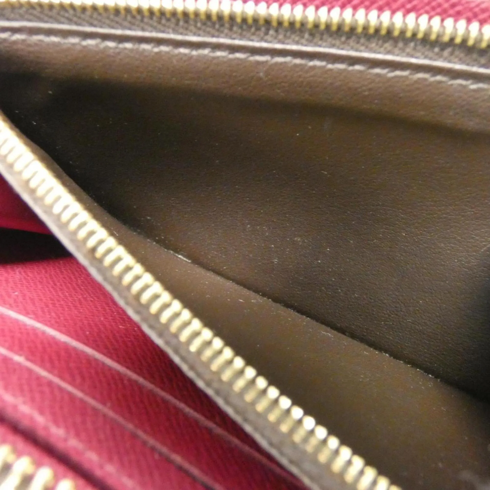 Louis Vuitton Monogram pink Marron Coated Canvas Long Wallet (Bi-Fold) (Pre-Owned)
