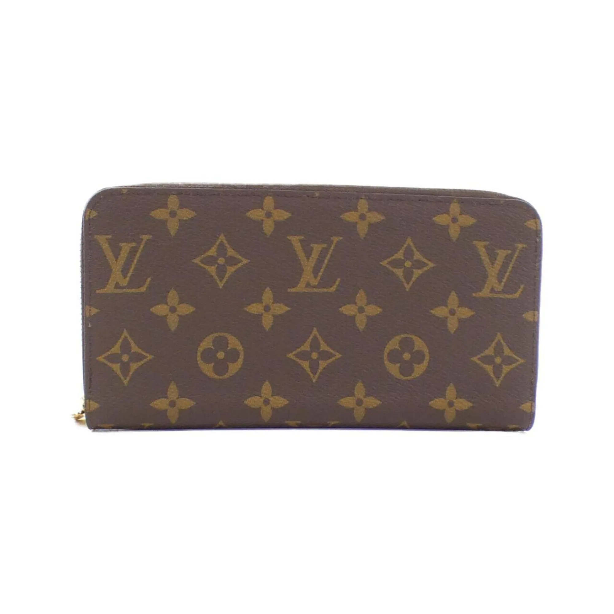 Louis Vuitton Monogram pink Marron Coated Canvas Long Wallet (Bi-Fold) (Pre-Owned)