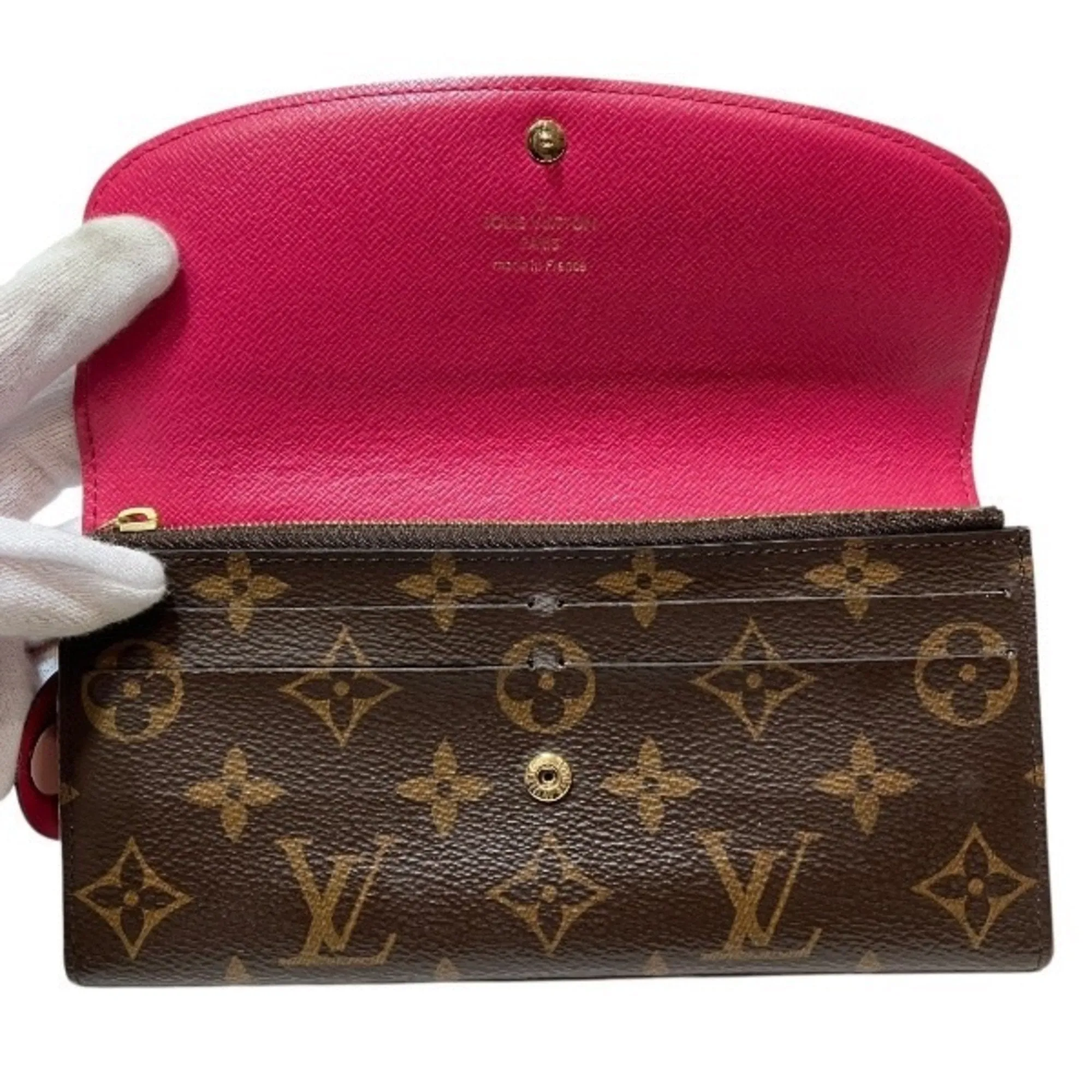 Louis Vuitton Monogram pink Monogram Long Wallet (Bi-Fold) (Pre-Owned)