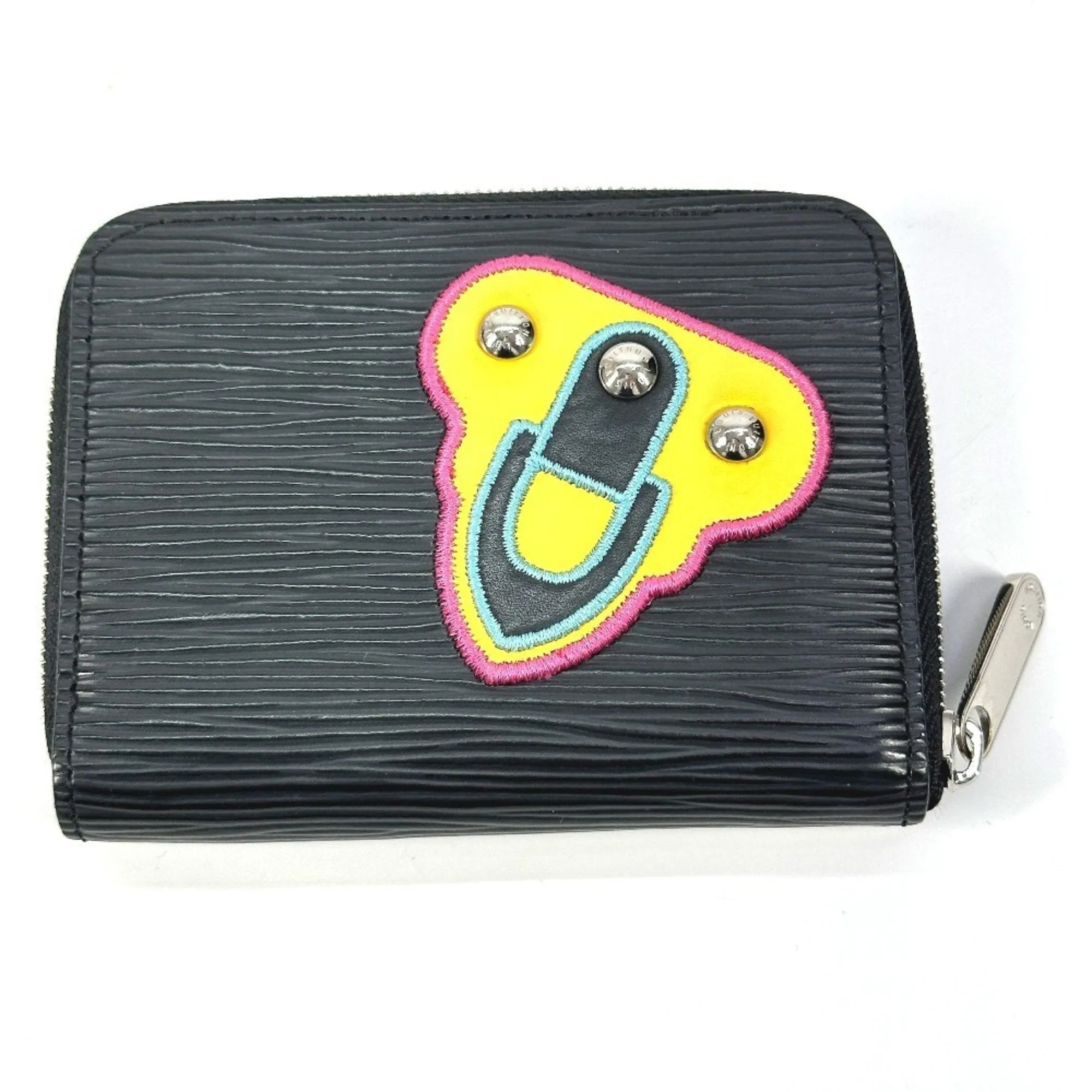Louis Vuitton Noir Epi Leather Coin Purse/Coin Case (Pre-Owned)