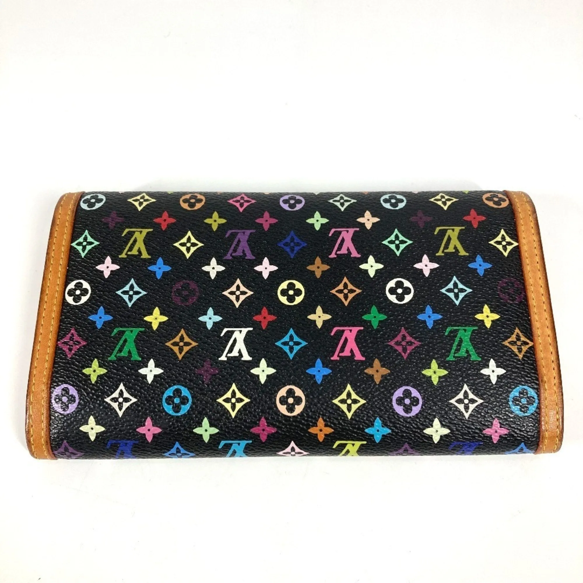 Louis Vuitton Noir Monogram colore Long Wallet (Tri-Fold) (Pre-Owned)