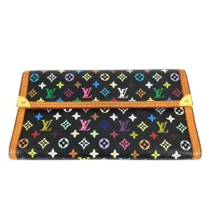 Louis Vuitton Noir Monogram colore Long Wallet (Tri-Fold) (Pre-Owned)