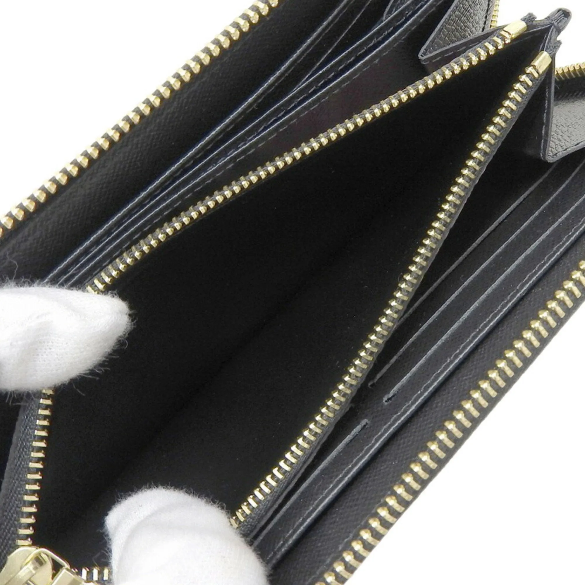 Louis Vuitton Noir Monogram Long Wallet (Bi-Fold) (Pre-Owned)