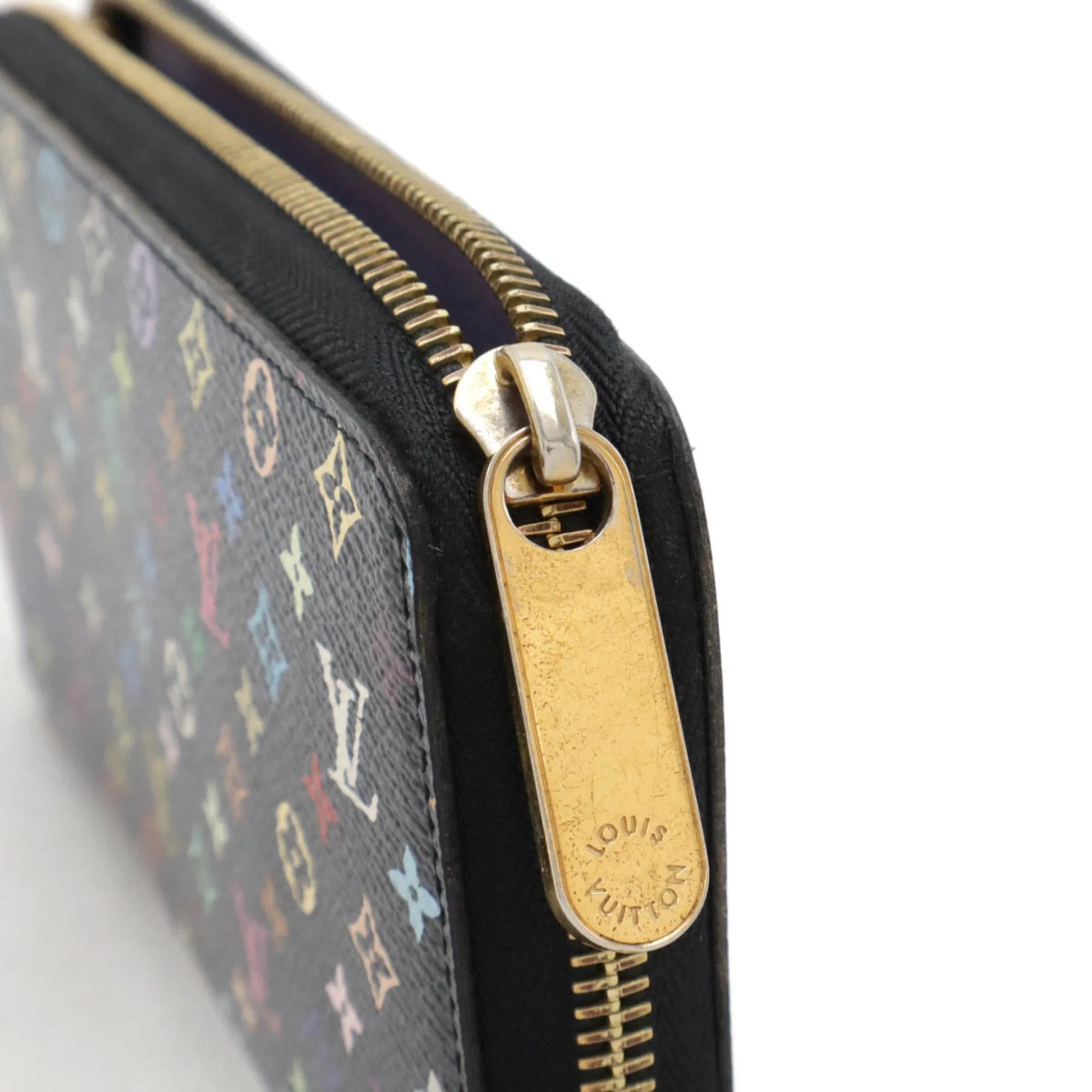 Louis Vuitton Noir Pvc Long Wallet (Bi-Fold) (Pre-Owned)