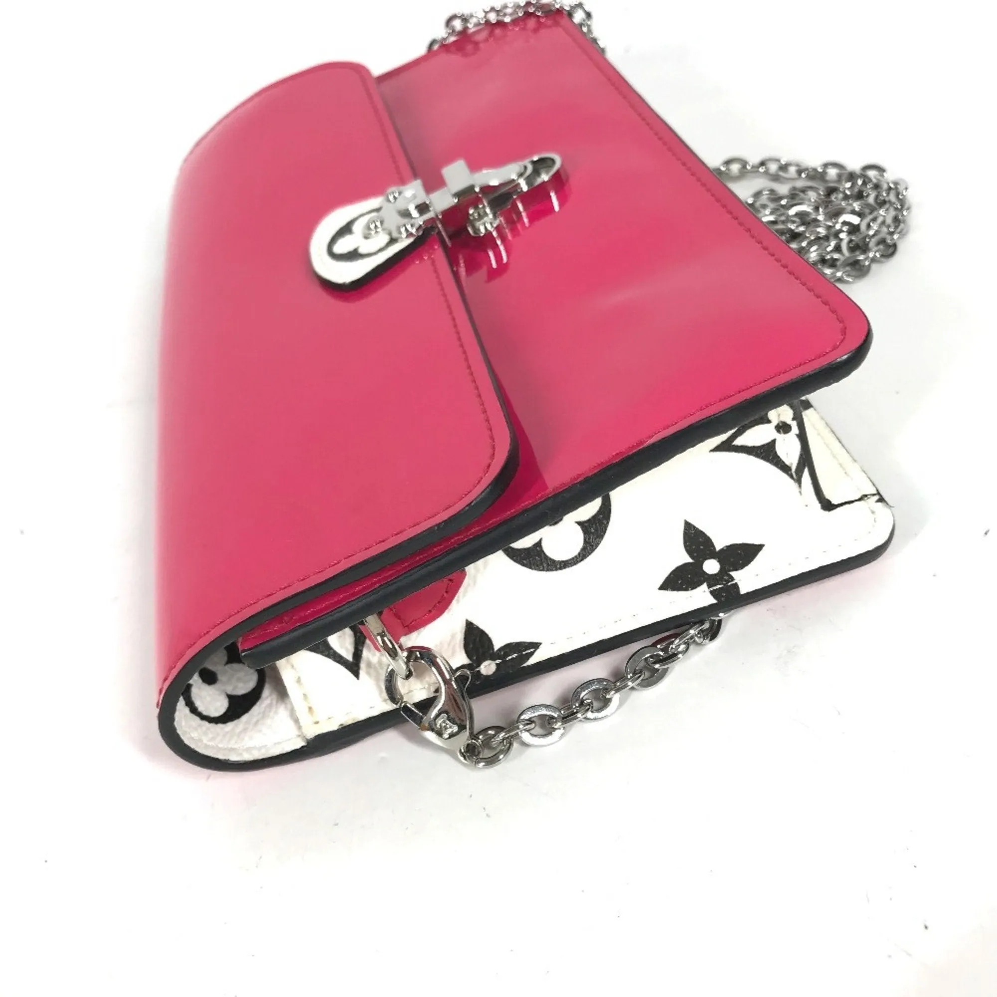 Louis Vuitton Patent Leather Chain/Shoulder Wallet (Pre-Owned)
