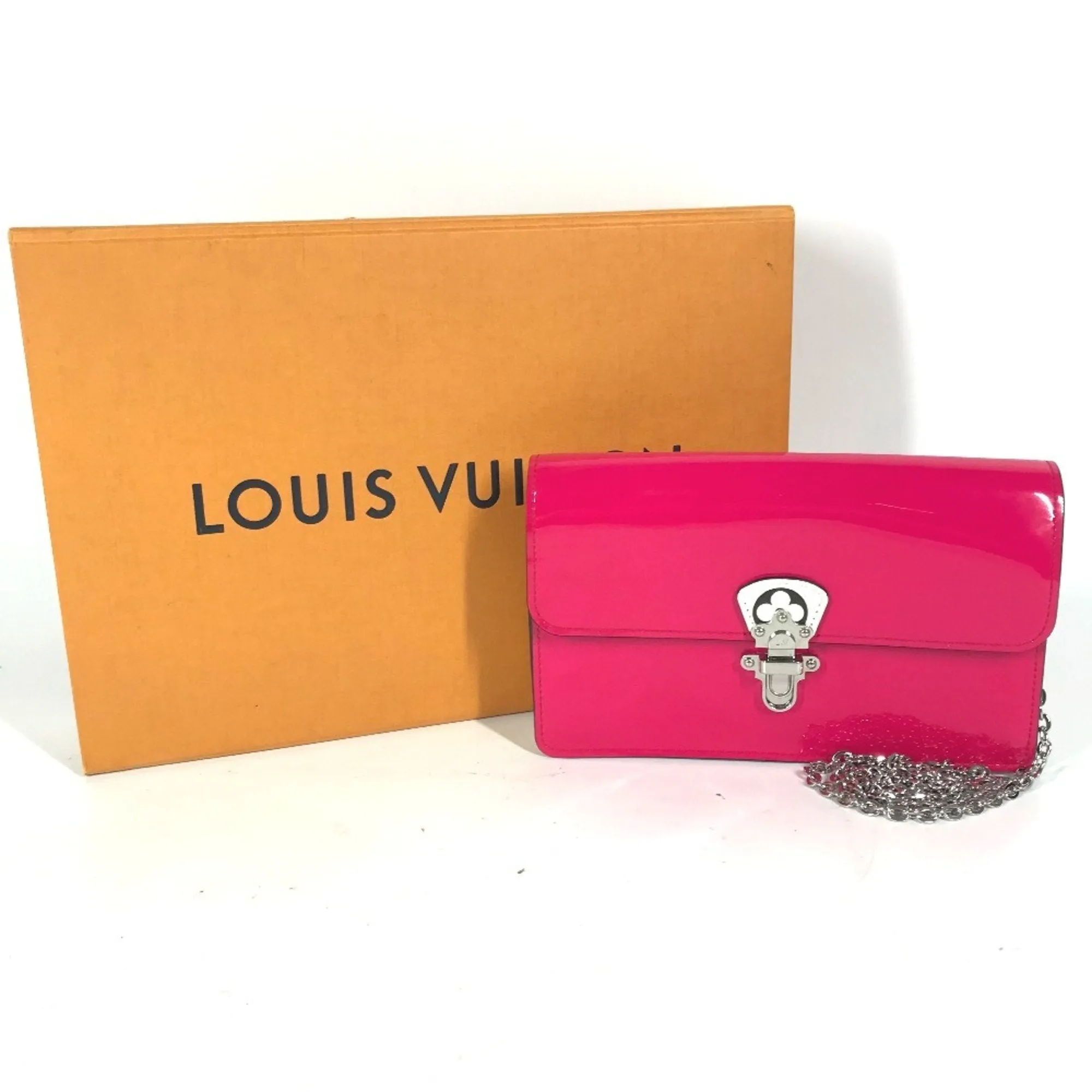 Louis Vuitton Patent Leather Chain/Shoulder Wallet (Pre-Owned)