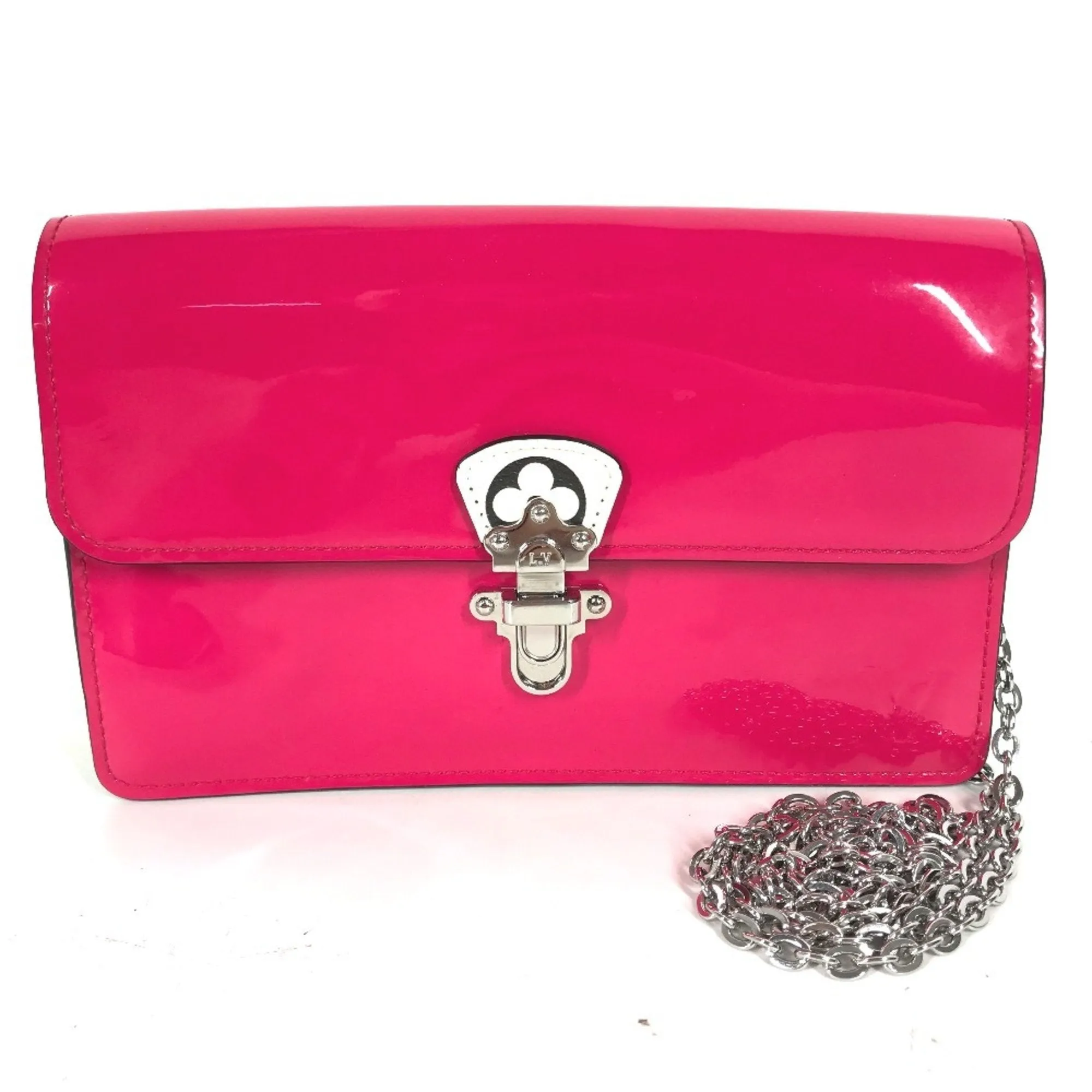 Louis Vuitton Patent Leather Chain/Shoulder Wallet (Pre-Owned)