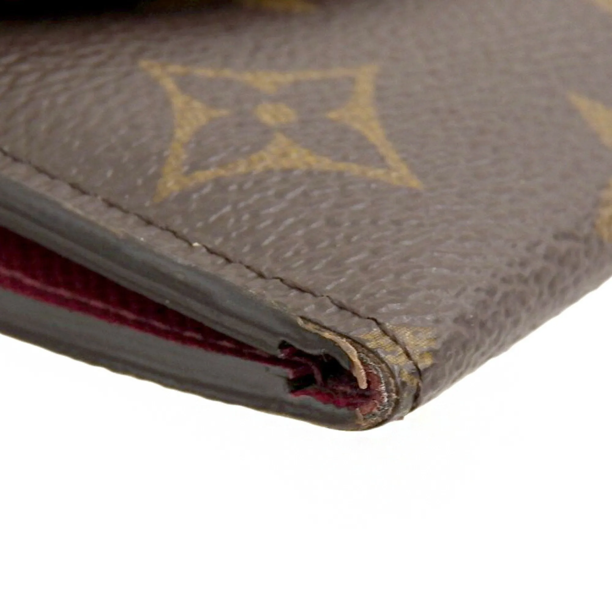 Louis Vuitton pink Monogram  Color Pvc Long Wallet (Bi-Fold) (Pre-Owned)
